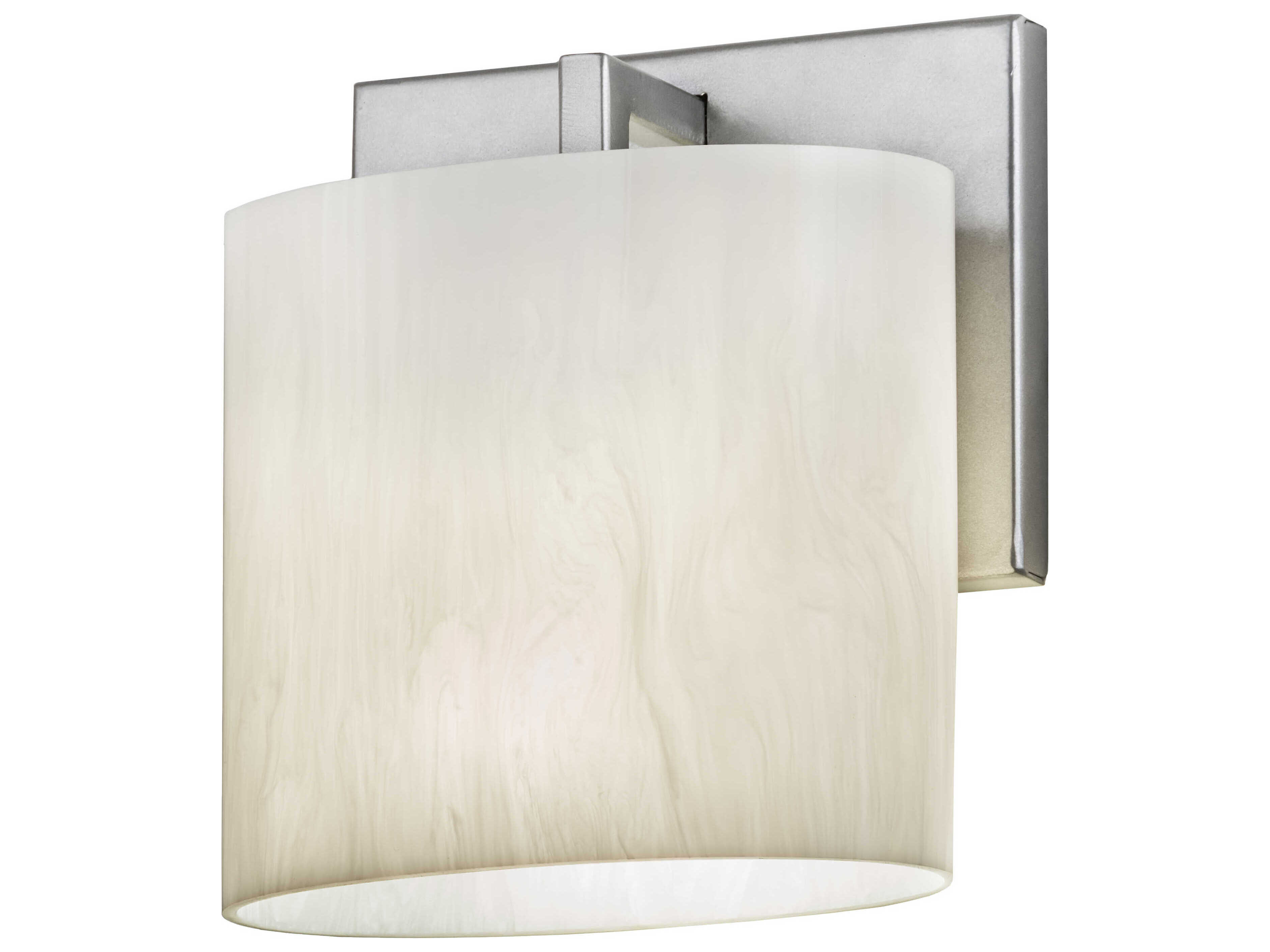 Meyda 1-Light Nickel Steel Wall Sconce