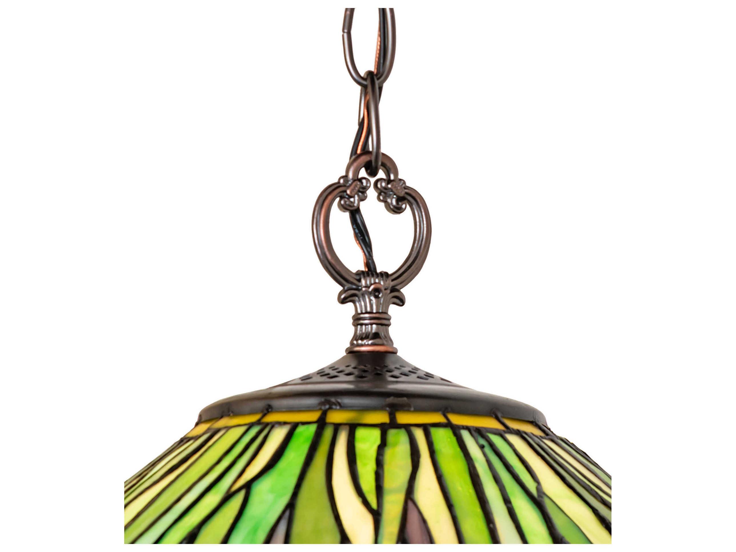 Meyda Daffodil 1-Light Mahogany Bronze Pendant