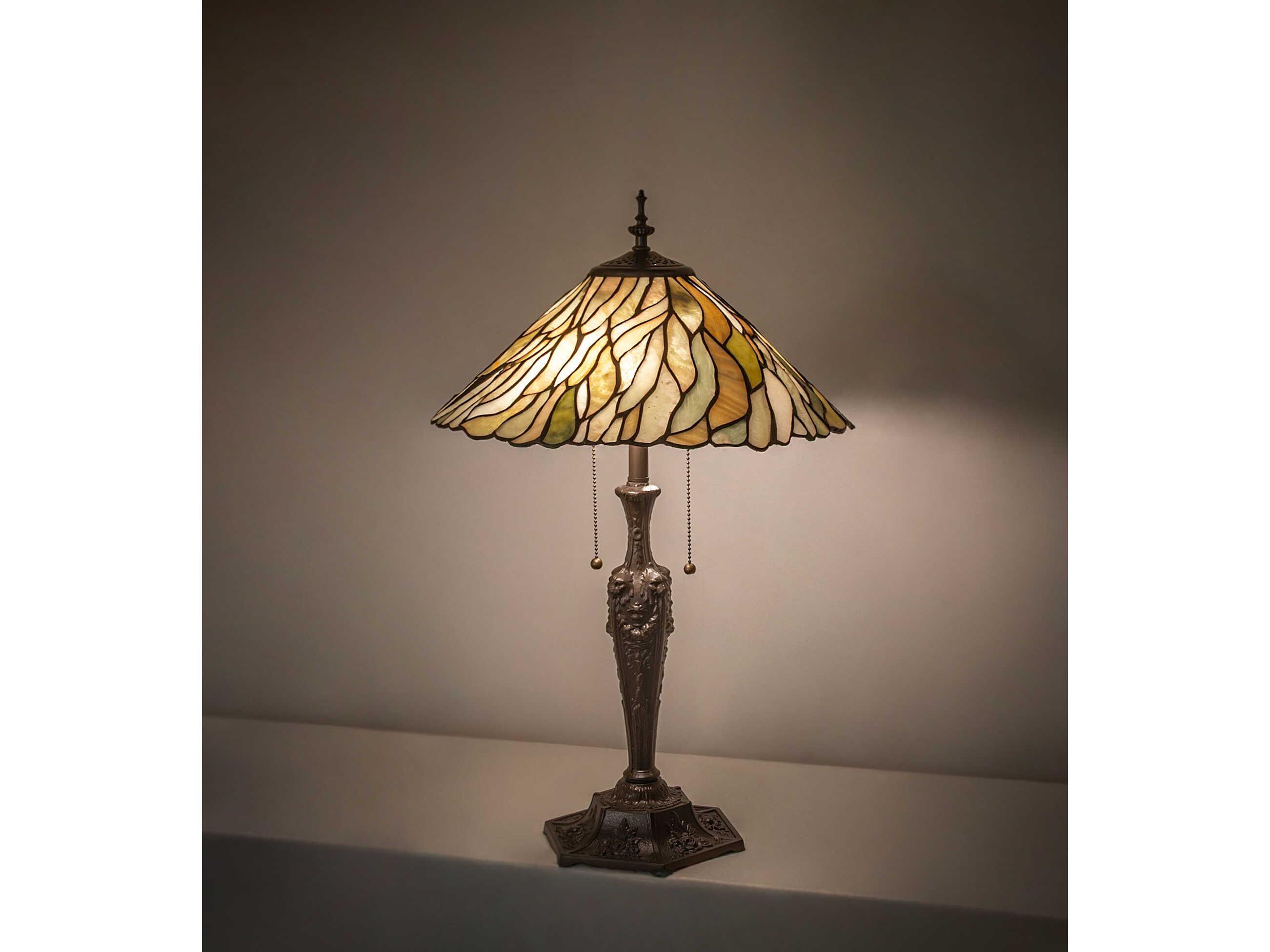 Meyda Willow Brown Traditional Buffet Lamp