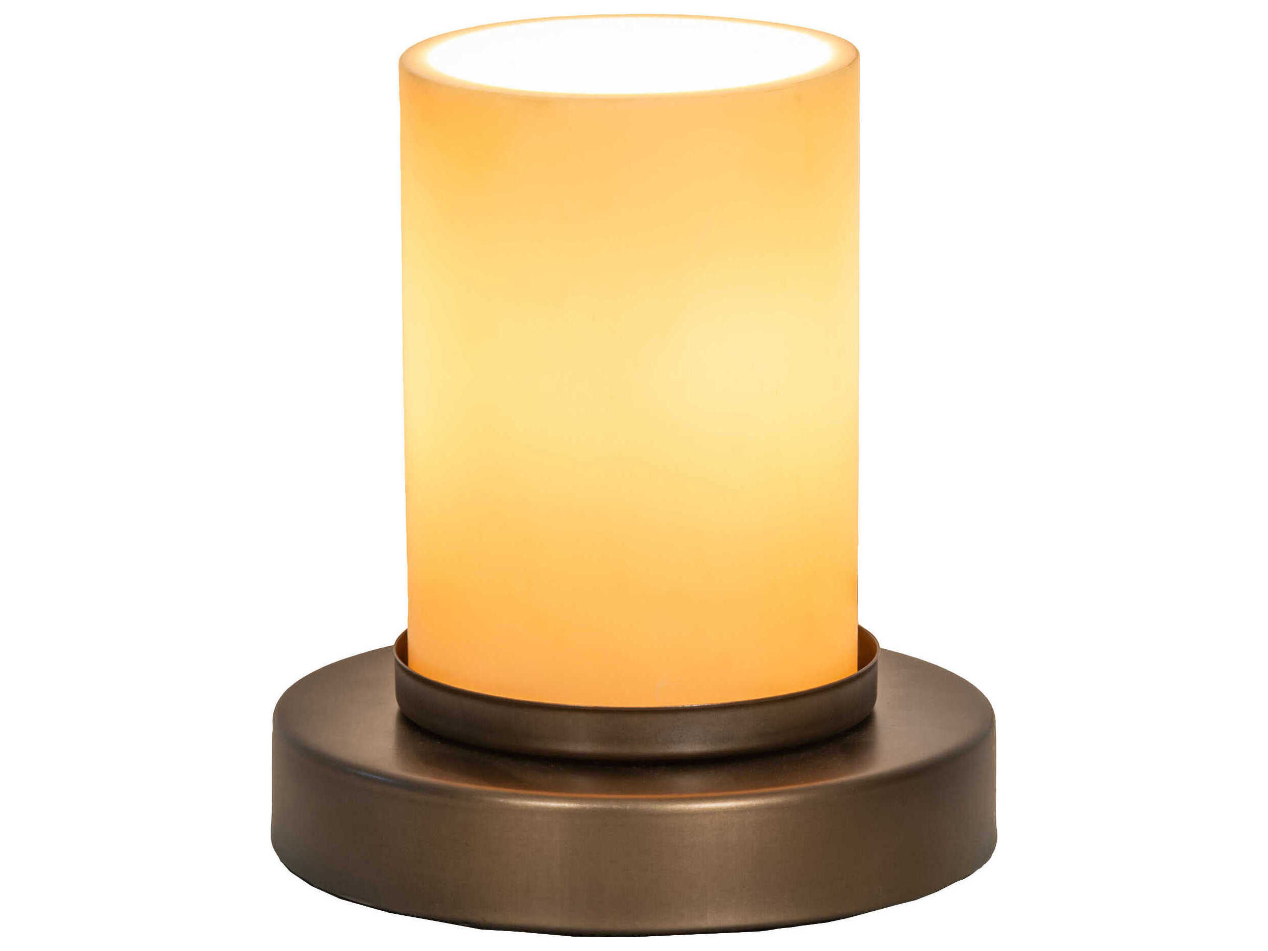 Meyda Cilindro Antique Copper Table Lamp