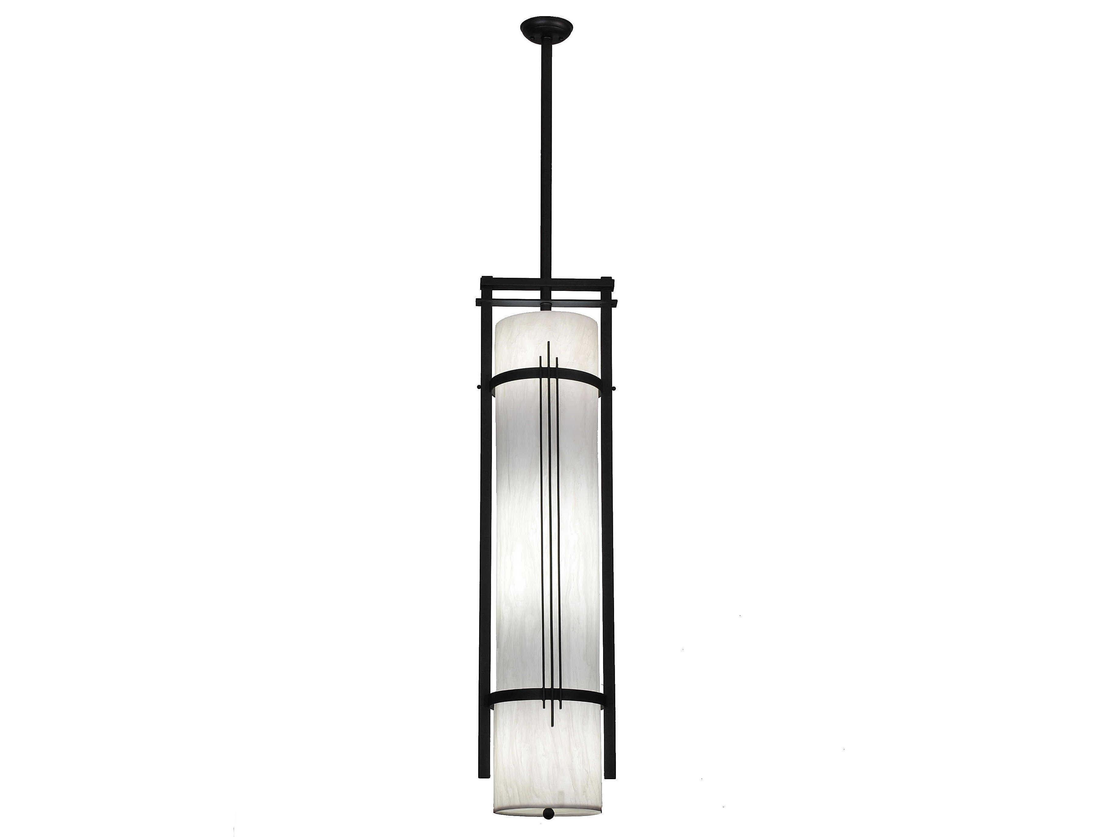 Meyda Cilindro 4-Light Black Cylinder Pendant
