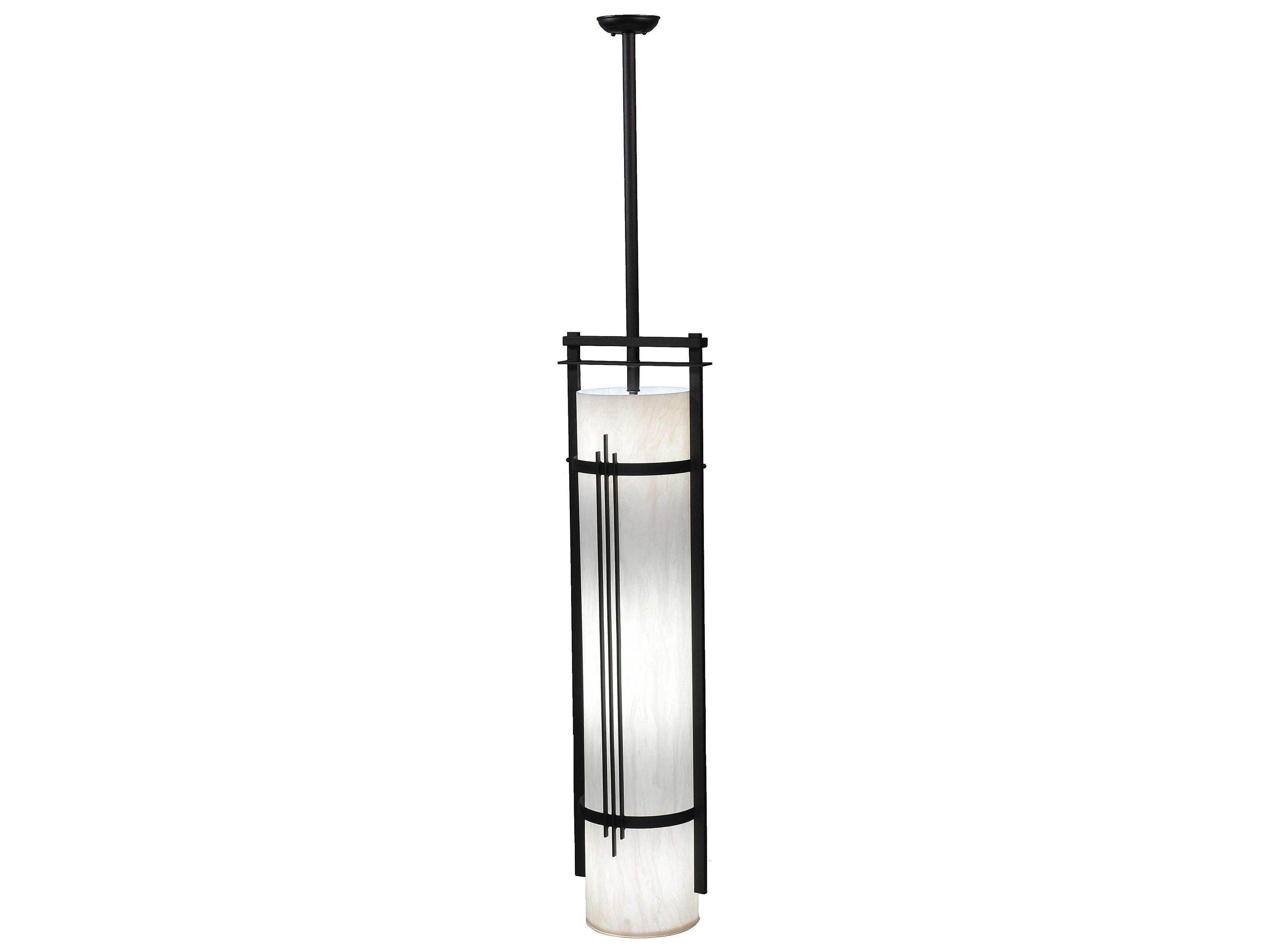 Meyda Cilindro 4-Light Black Cylinder Pendant