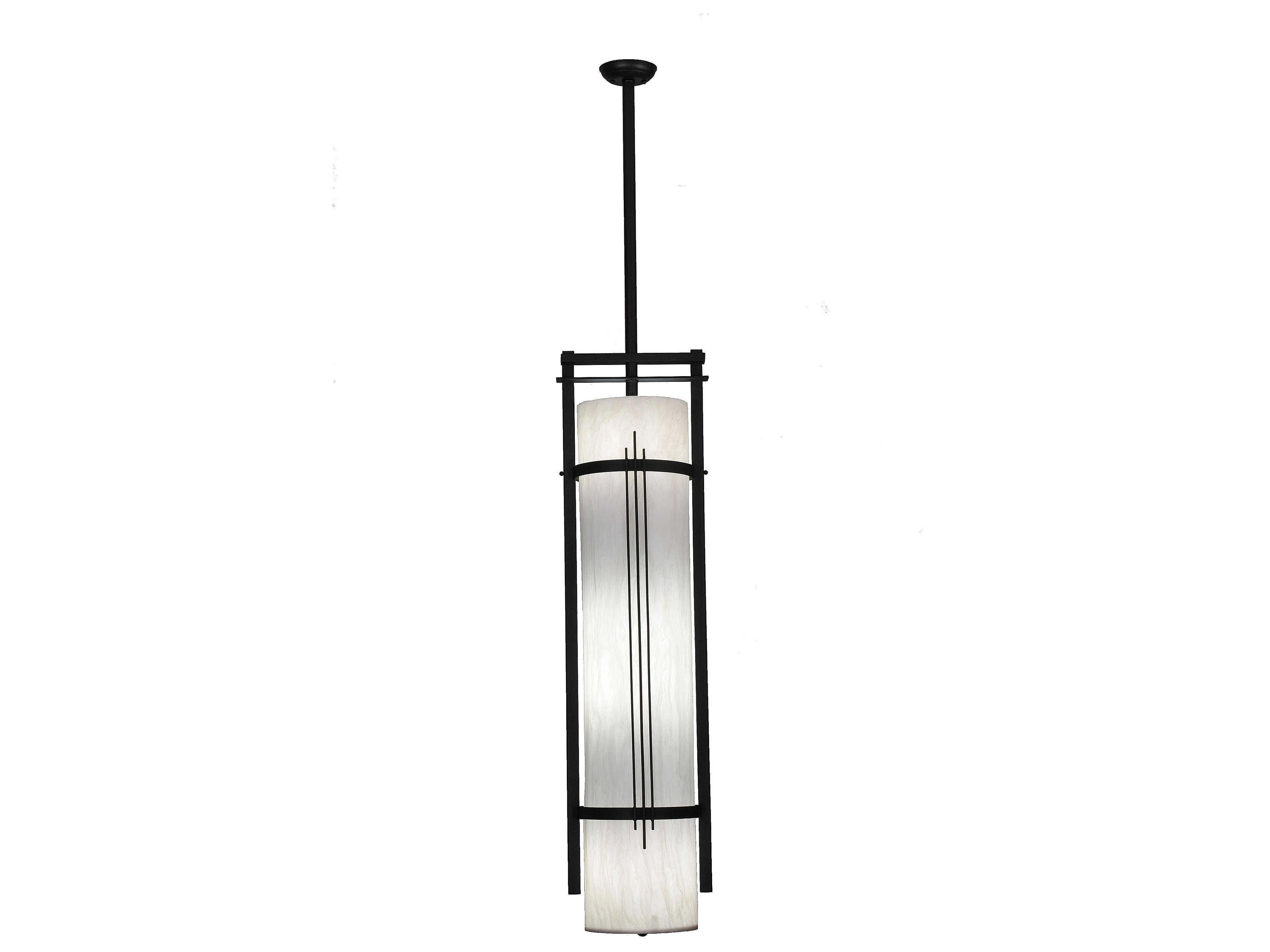 Meyda Cilindro 4-Light Black Cylinder Pendant