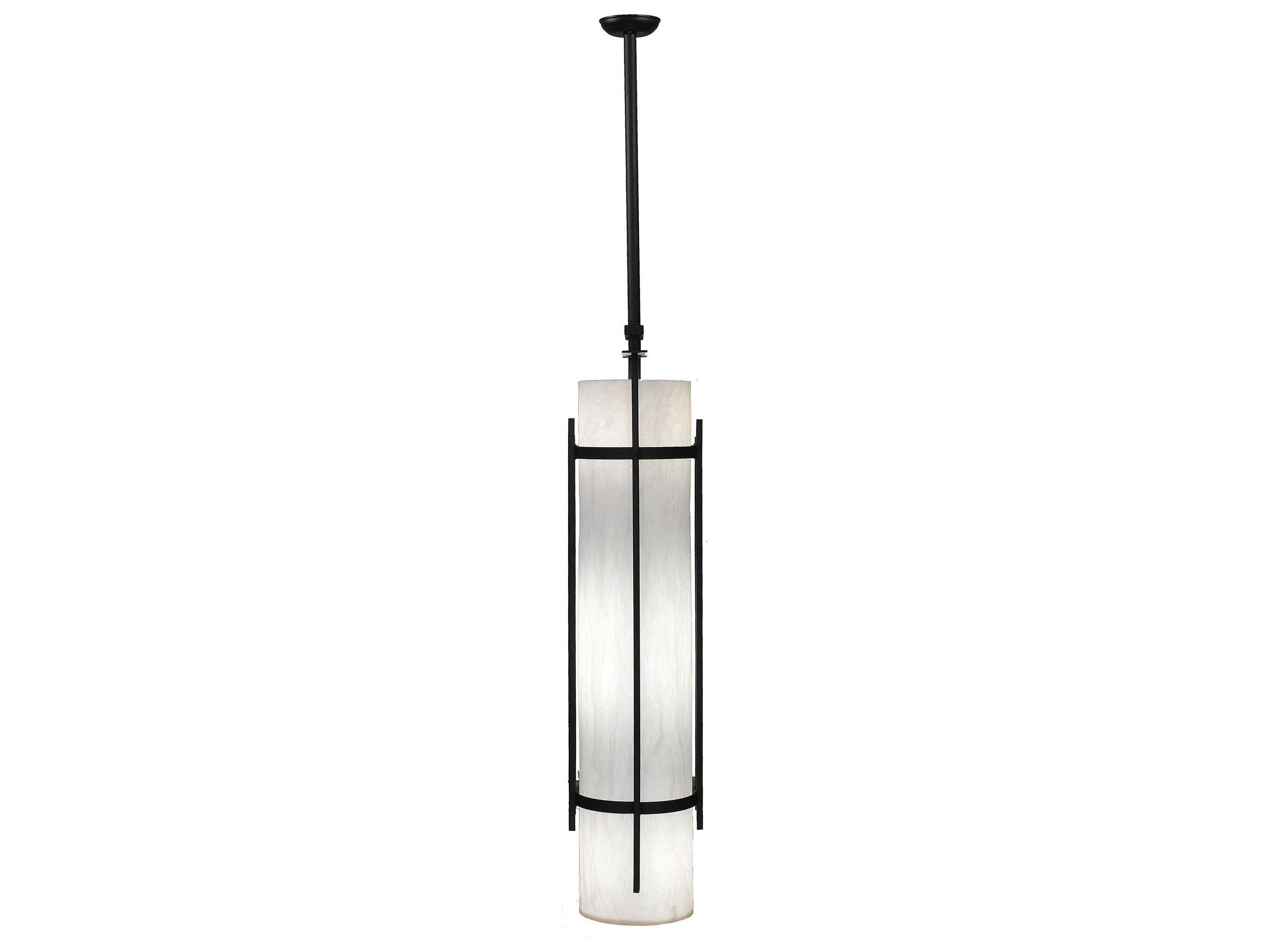 Meyda Cilindro 4-Light Black Cylinder Pendant