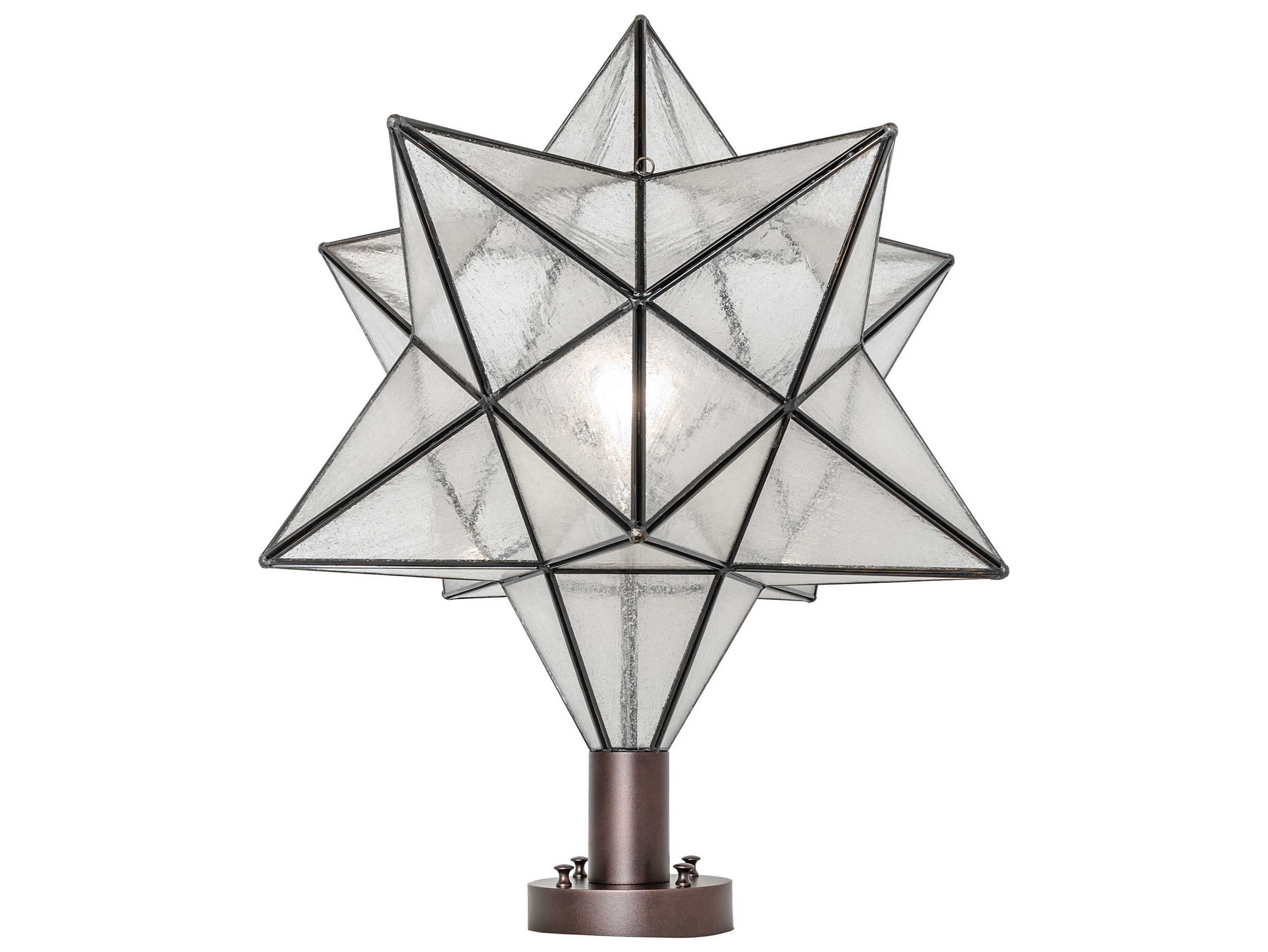 Meyda Moravian Star 1 - Light Outdoor Post Light