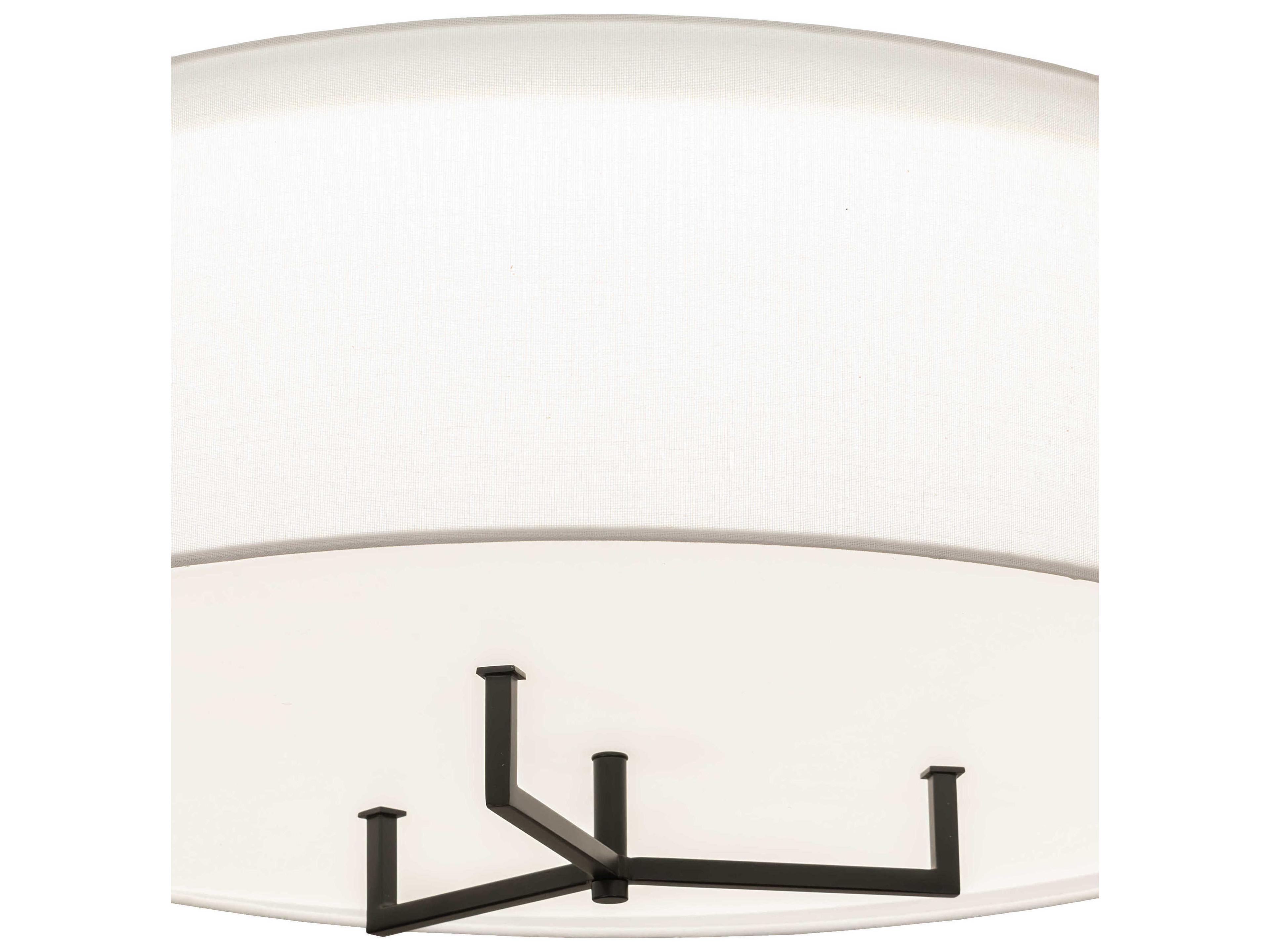 Meyda Cilindro Bronze LED Drum Flush Mount