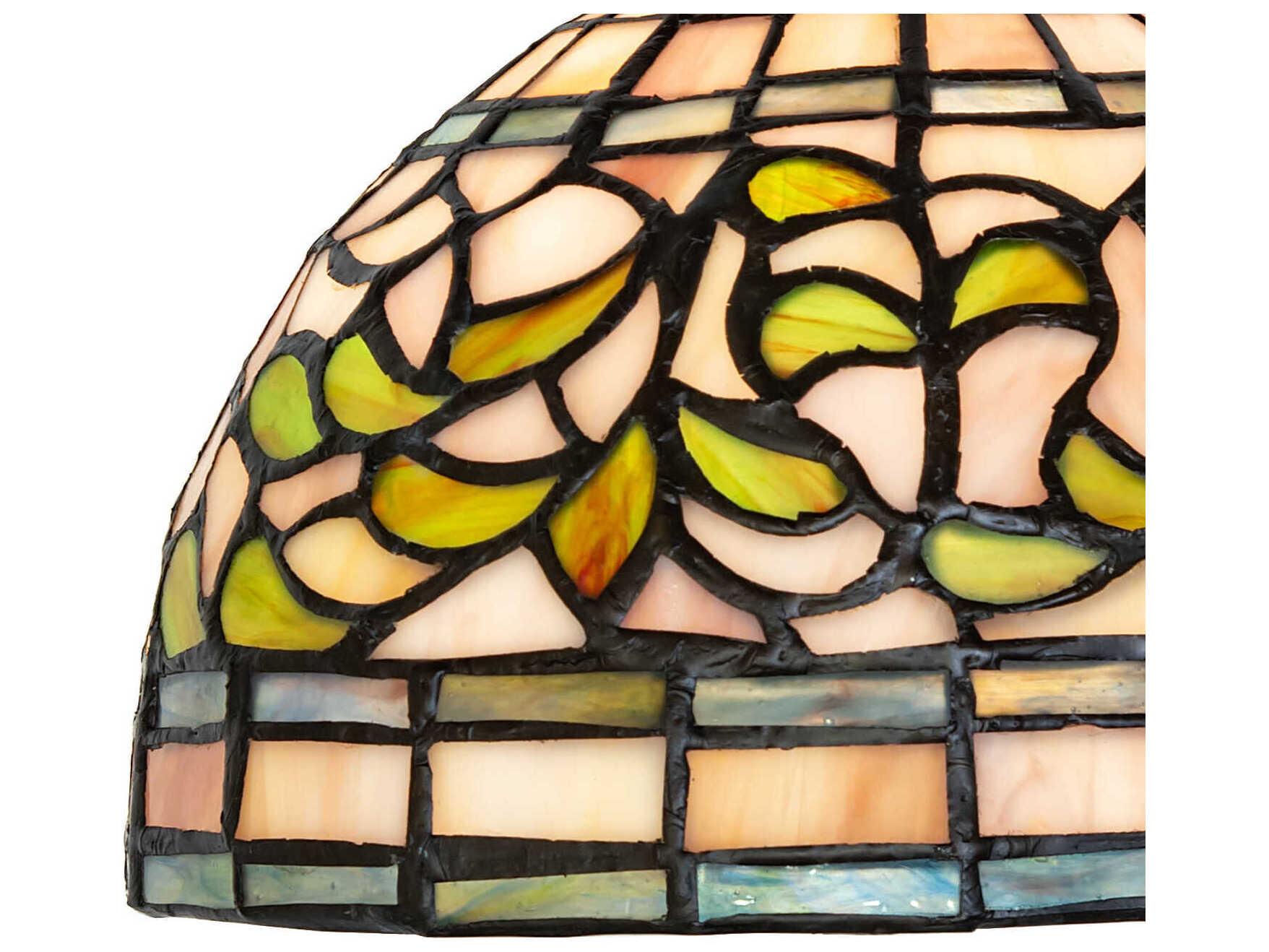 Meyda Tiffany Turning Leaf 1-Light Stained Glass Wall Sconce