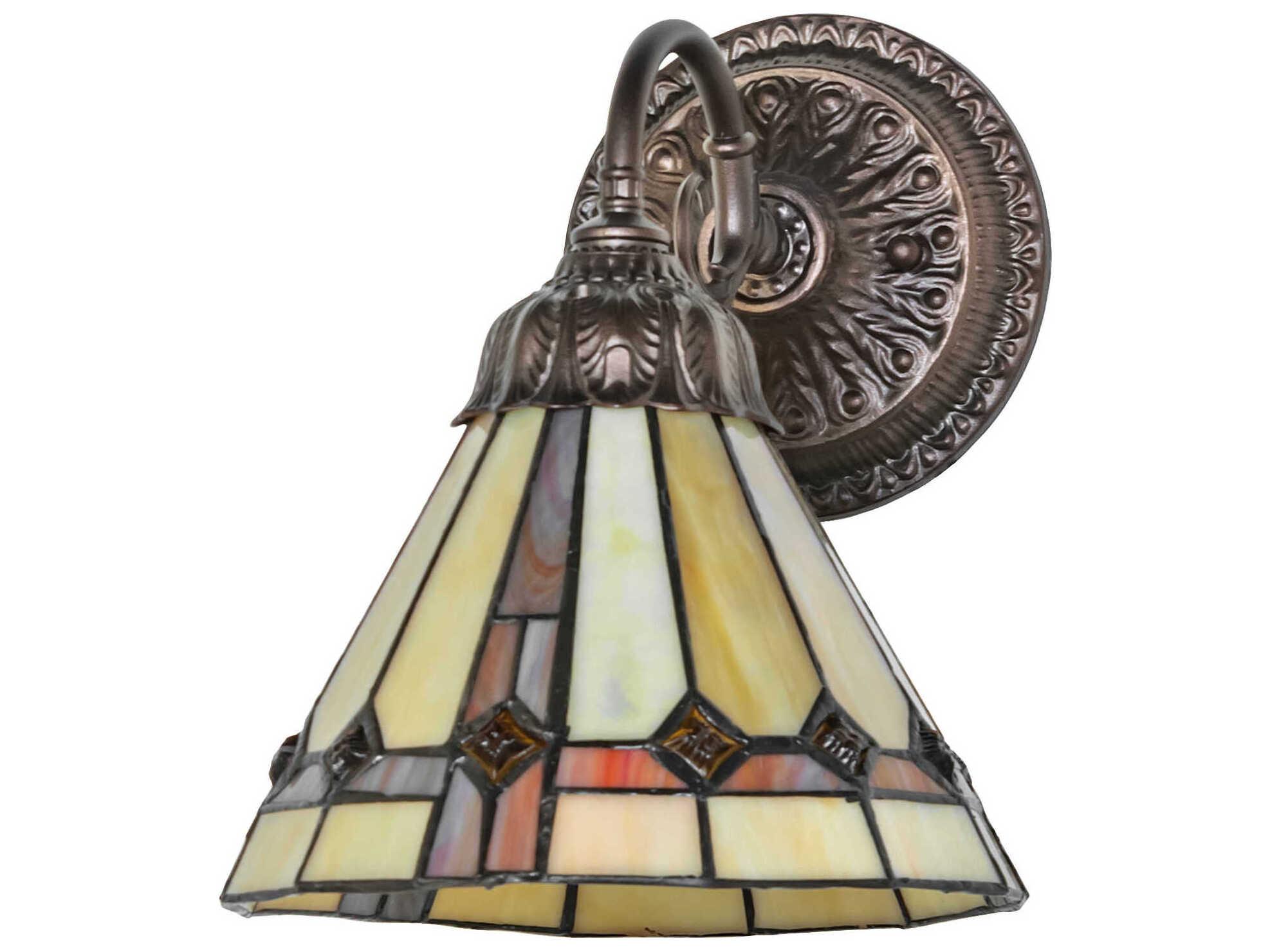 Meyda Belvidere 1-Light Mahogany Bronze Wall Sconce