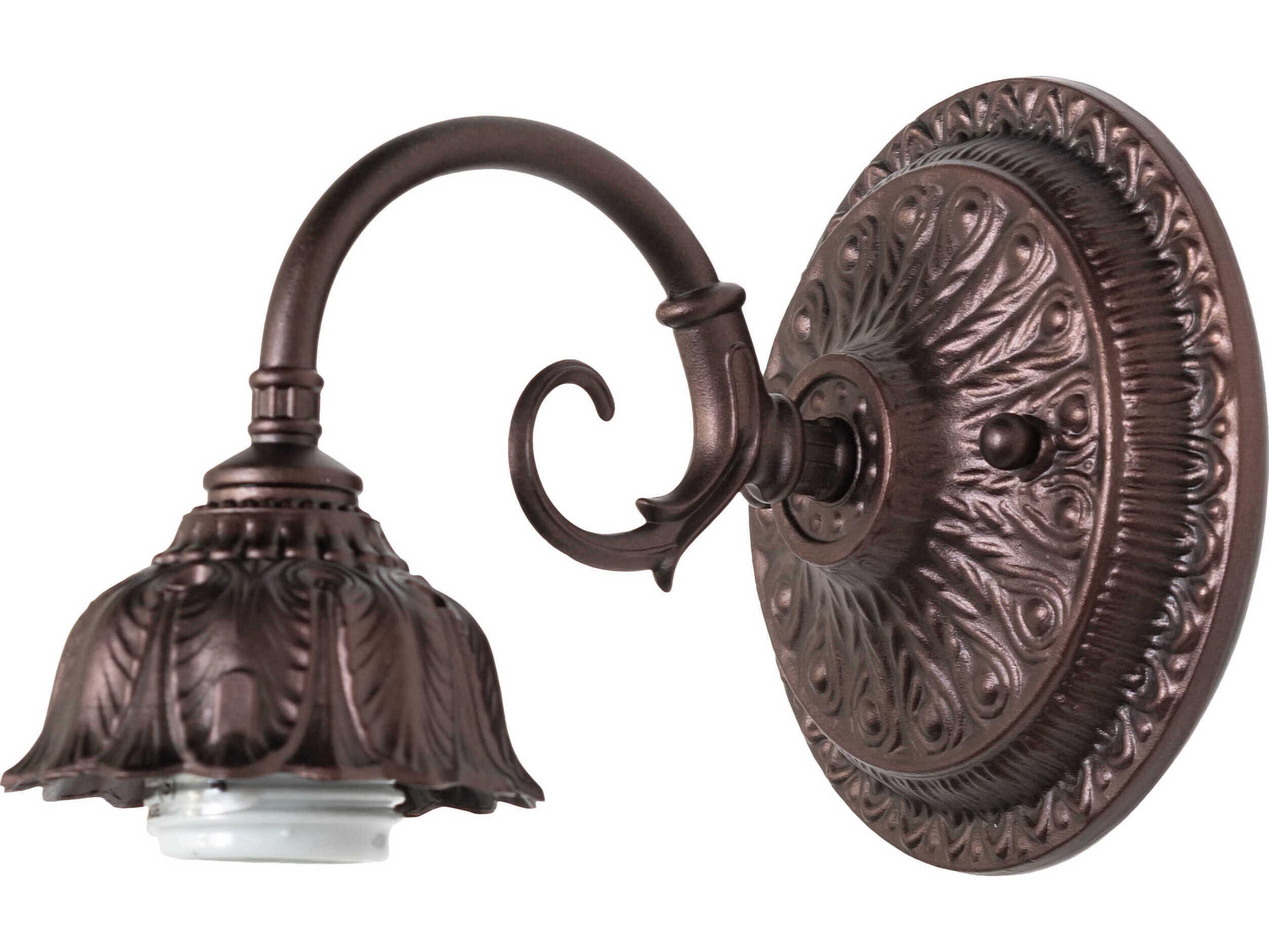 Meyda Belvidere 1-Light Mahogany Bronze Wall Sconce