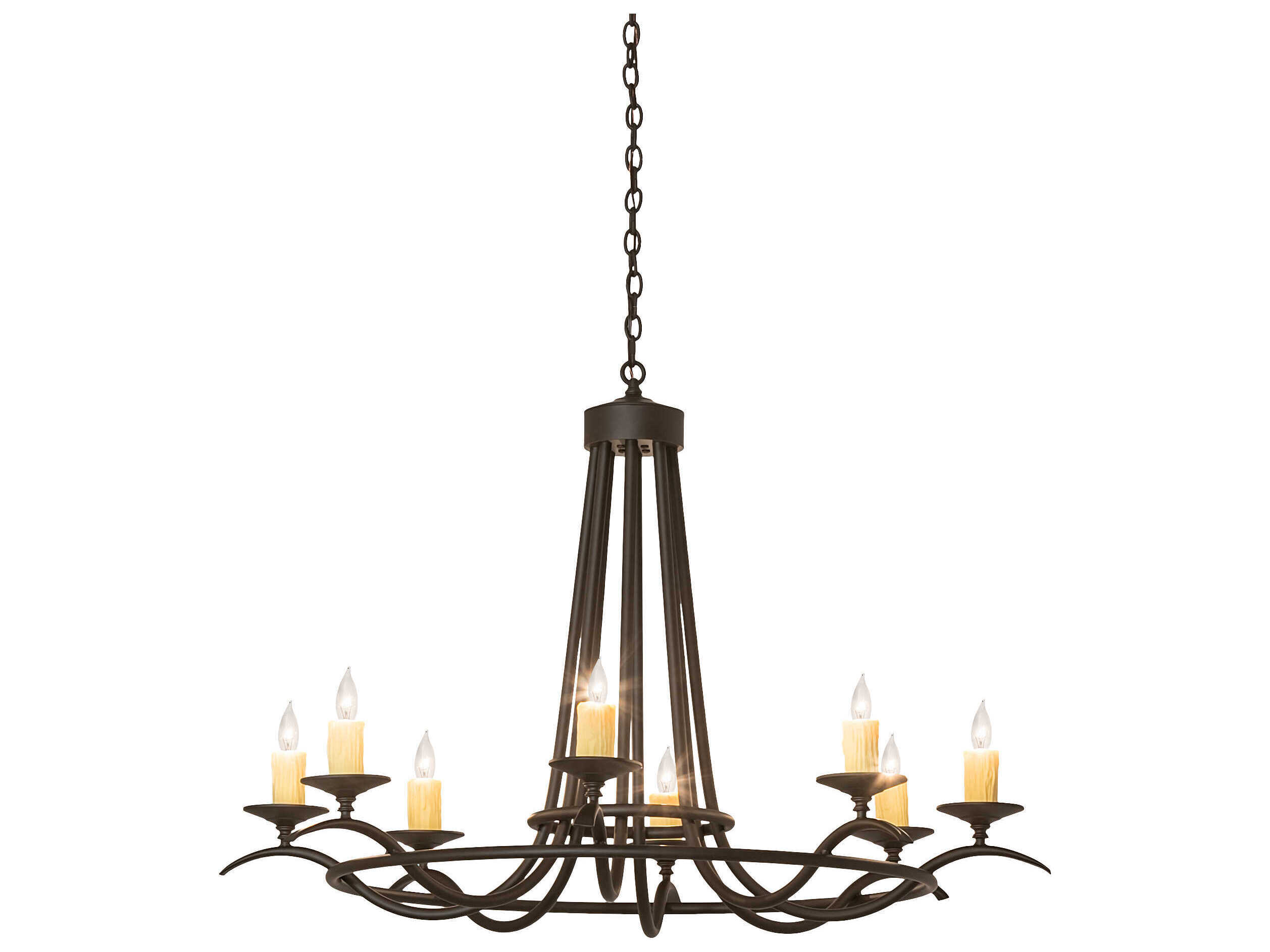 Meyda Octavia 8-Light Oil Rubbed Bronze Candelabra Chandelier