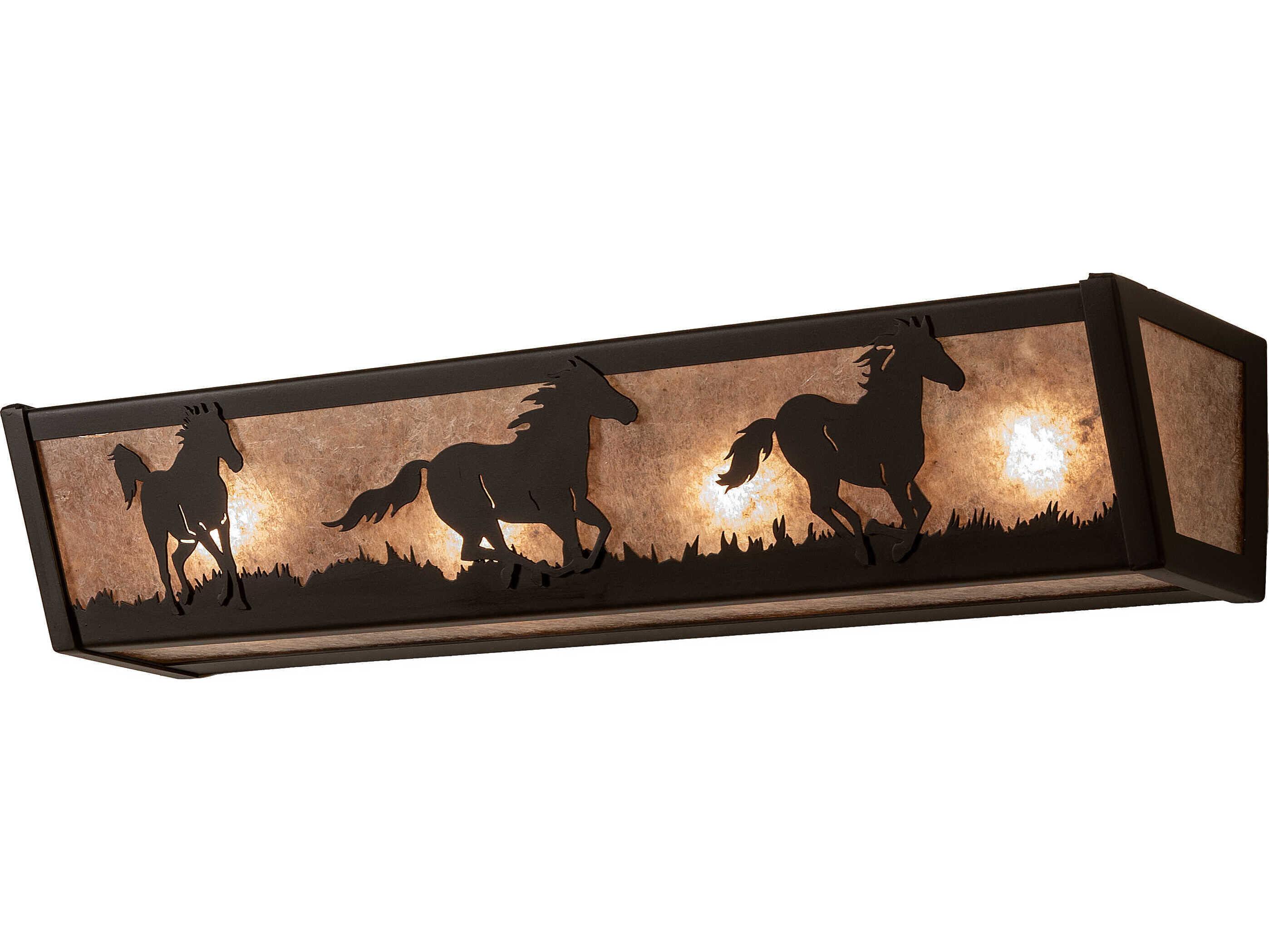 Meyda 4-Light Oil Rubbed Bronze Vanity Light