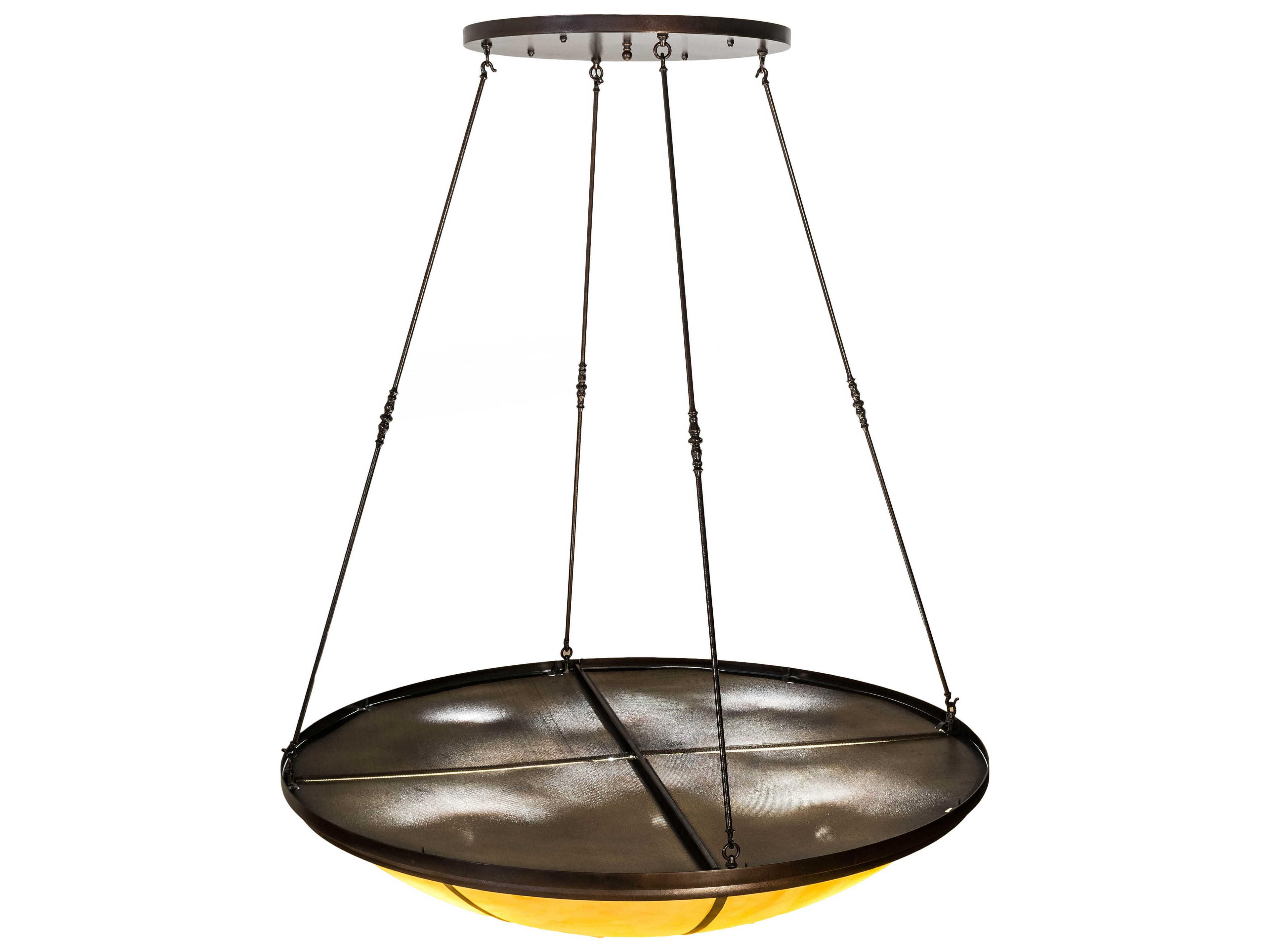 Meyda Commerce 8-Light Copper Vein Bowl Pendant