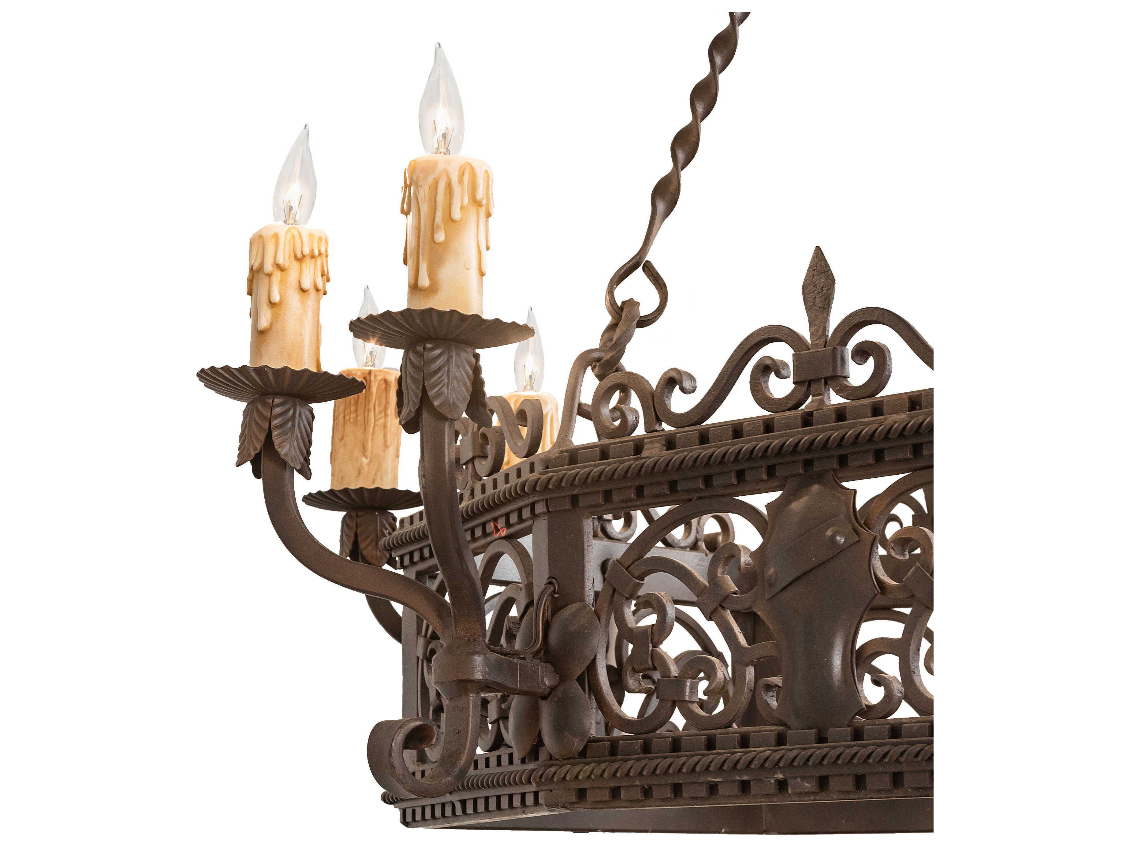 Meyda 12-Light Oil Rubbed Bronze Candelabra Chandelier