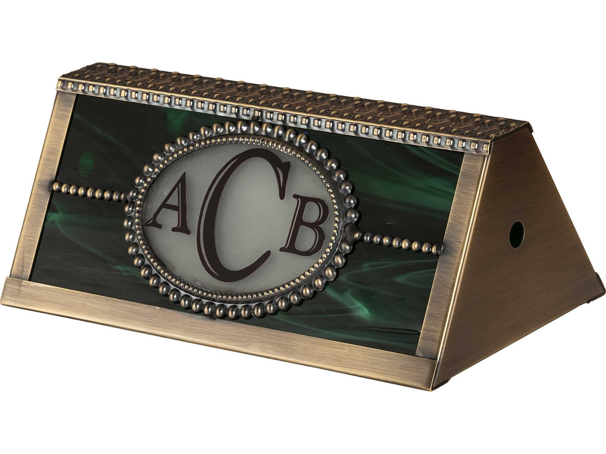 Meyda Personalized Emerald Green flash Red