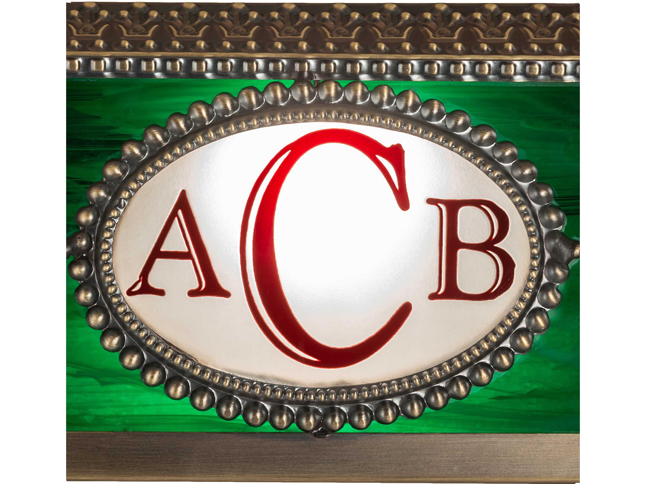 Meyda Personalized Emerald Green flash Red