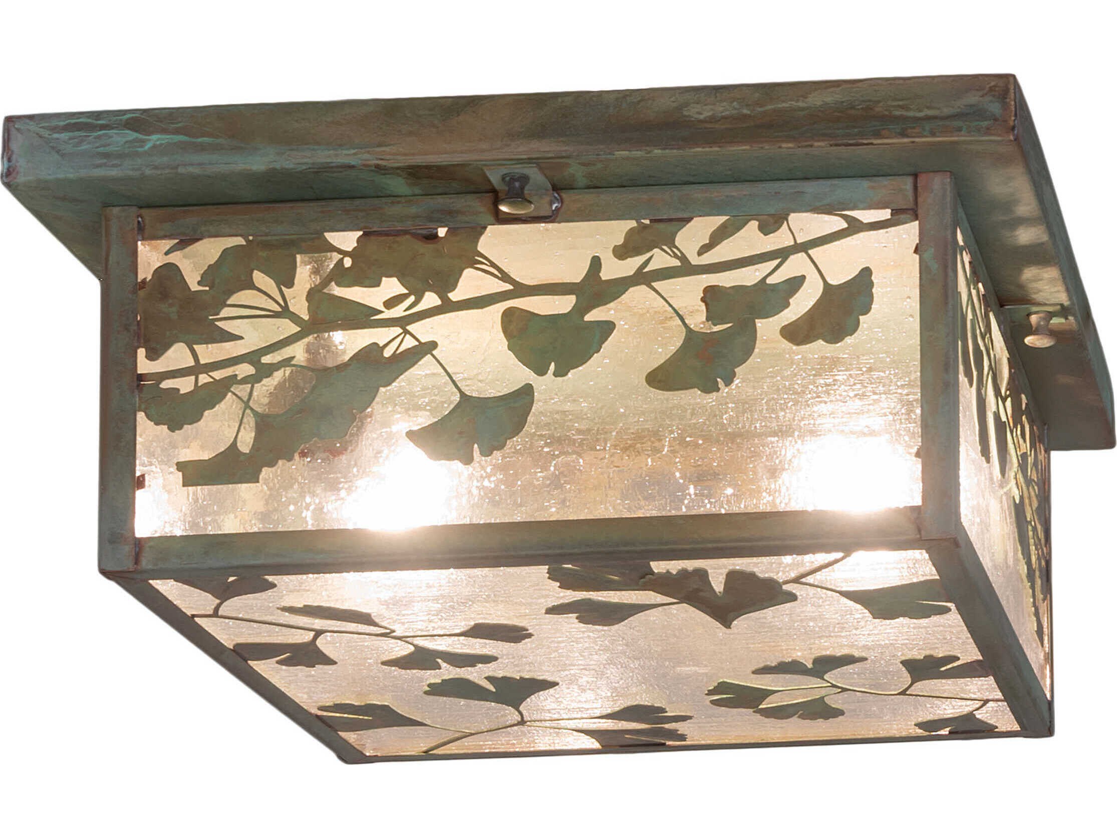 Meyda Hyde Park Ginkgo 2 - Light Outdoor Ceiling Light