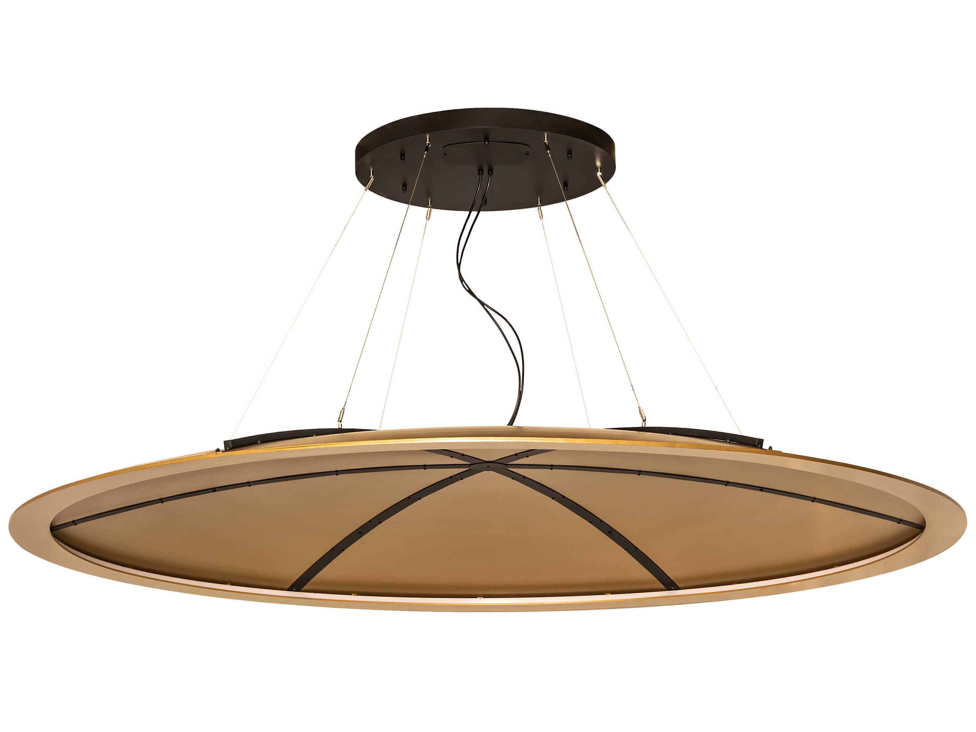 Meyda Gravity Black LED Round Pendant