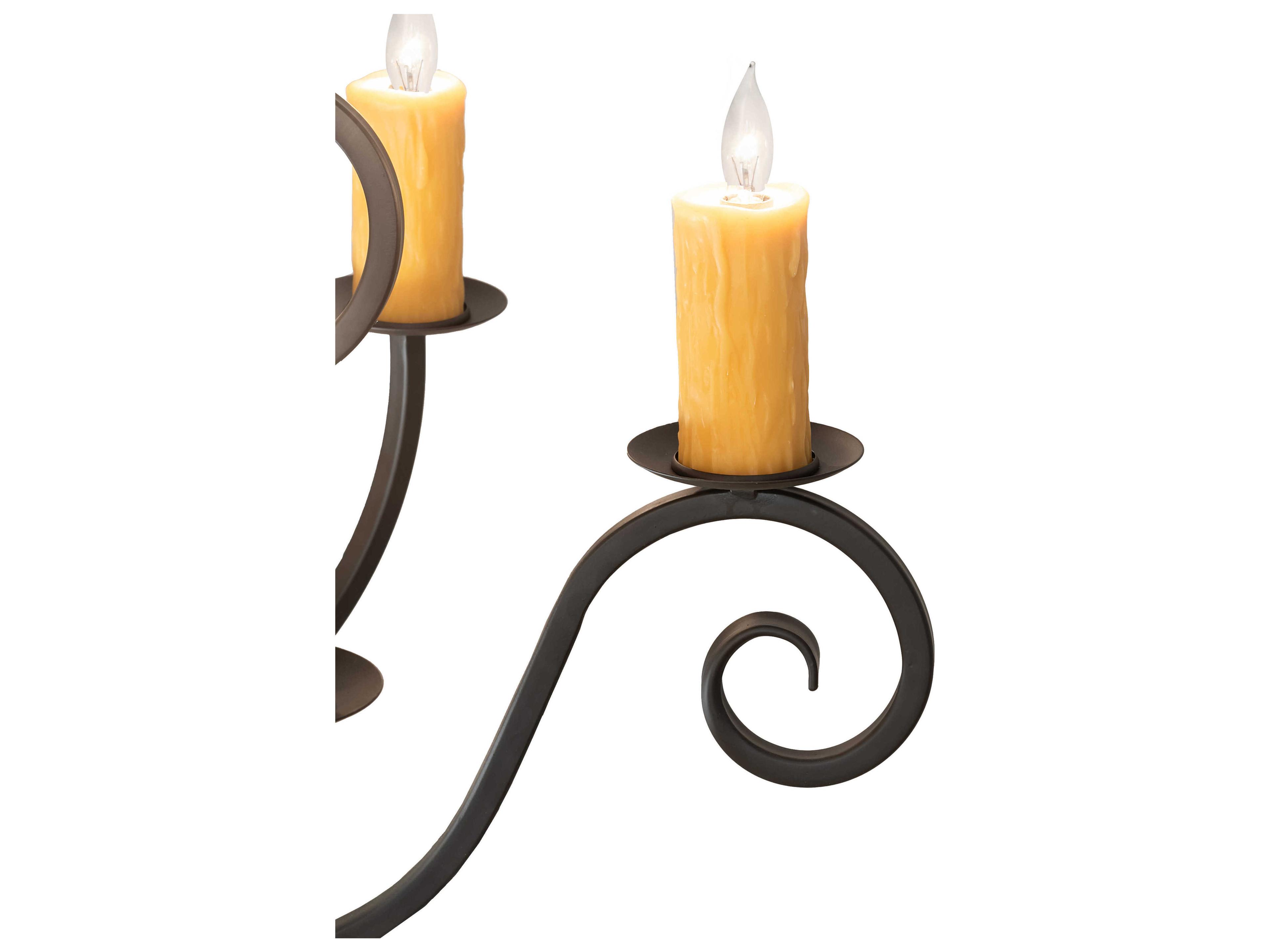 Meyda Clifton 8 1-Light Oil Rubbed Bronze Candelabra Chandelier