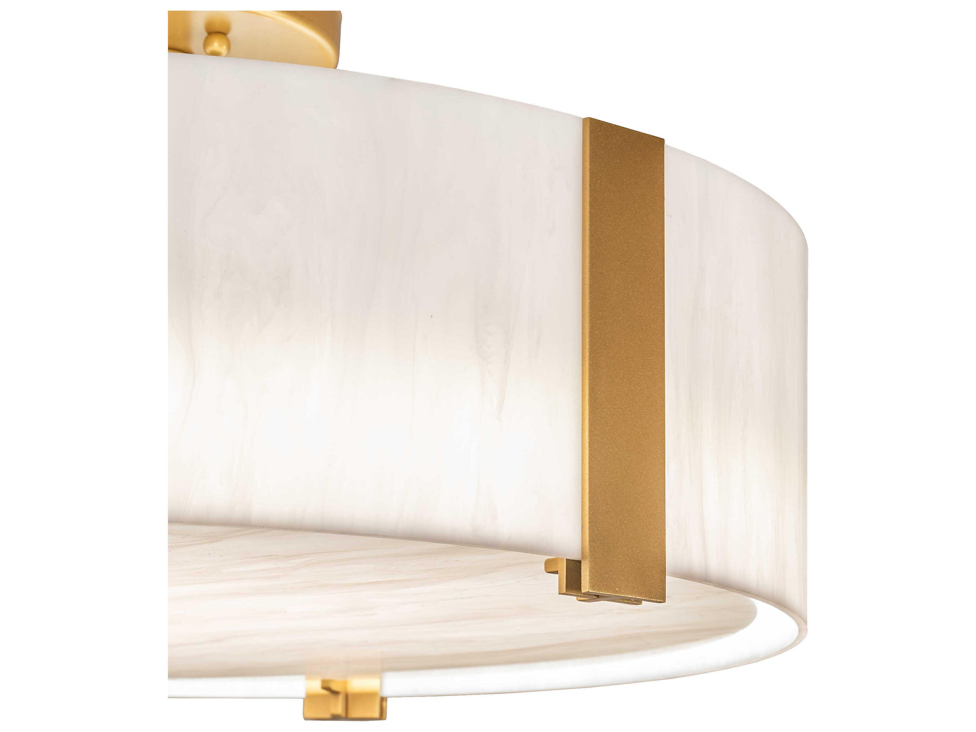 Meyda Cilindro Goldtastic Semi Flush Mount