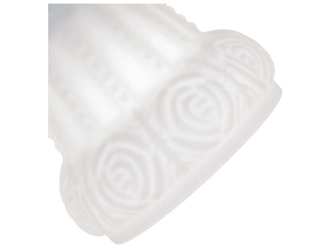 Meyda 2-Light Mahogany Bronze Glass Geometric Flush Mount