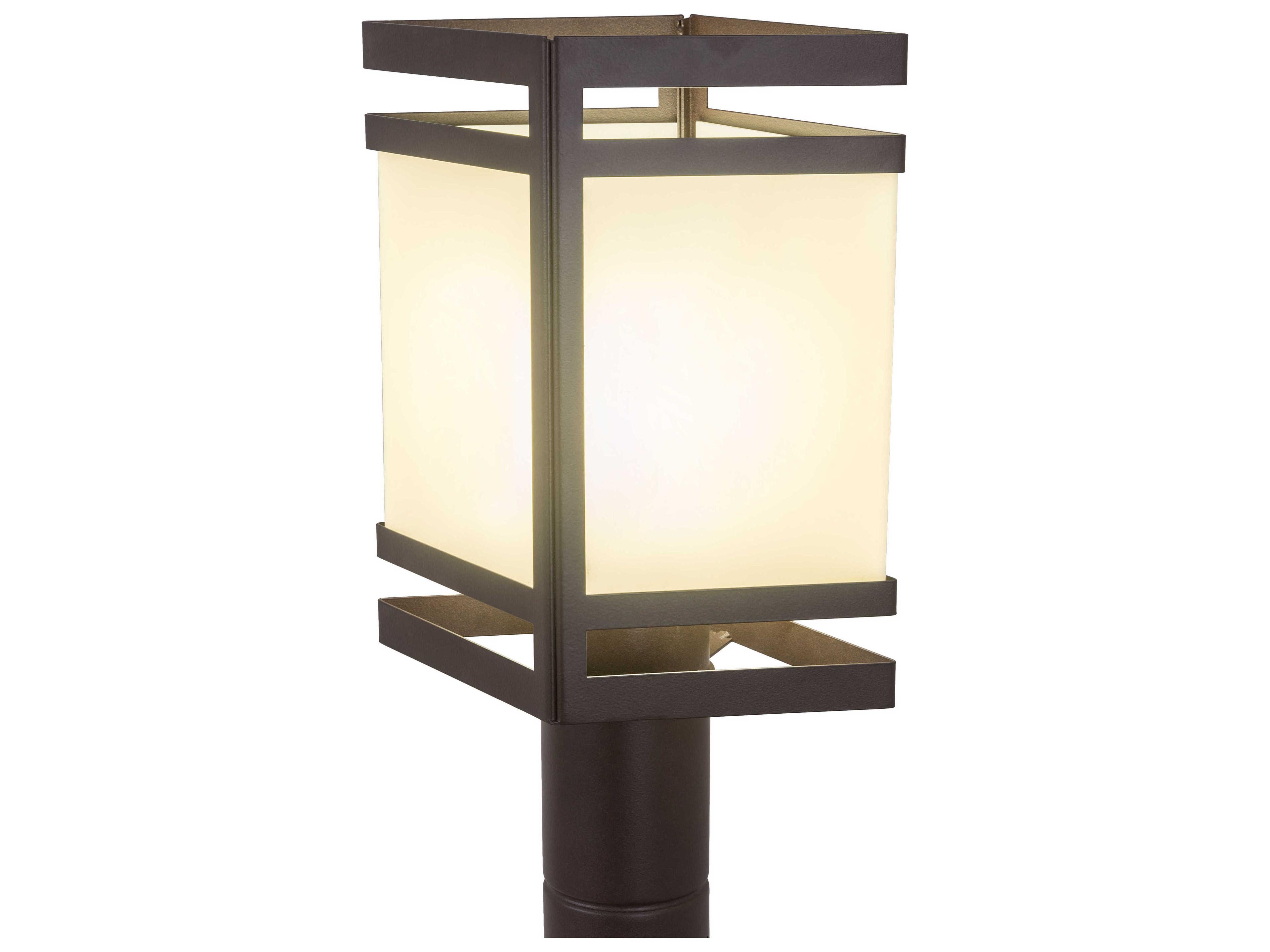 Meyda Chocolate / Beige Black 1 - Light Outdoor Post Light
