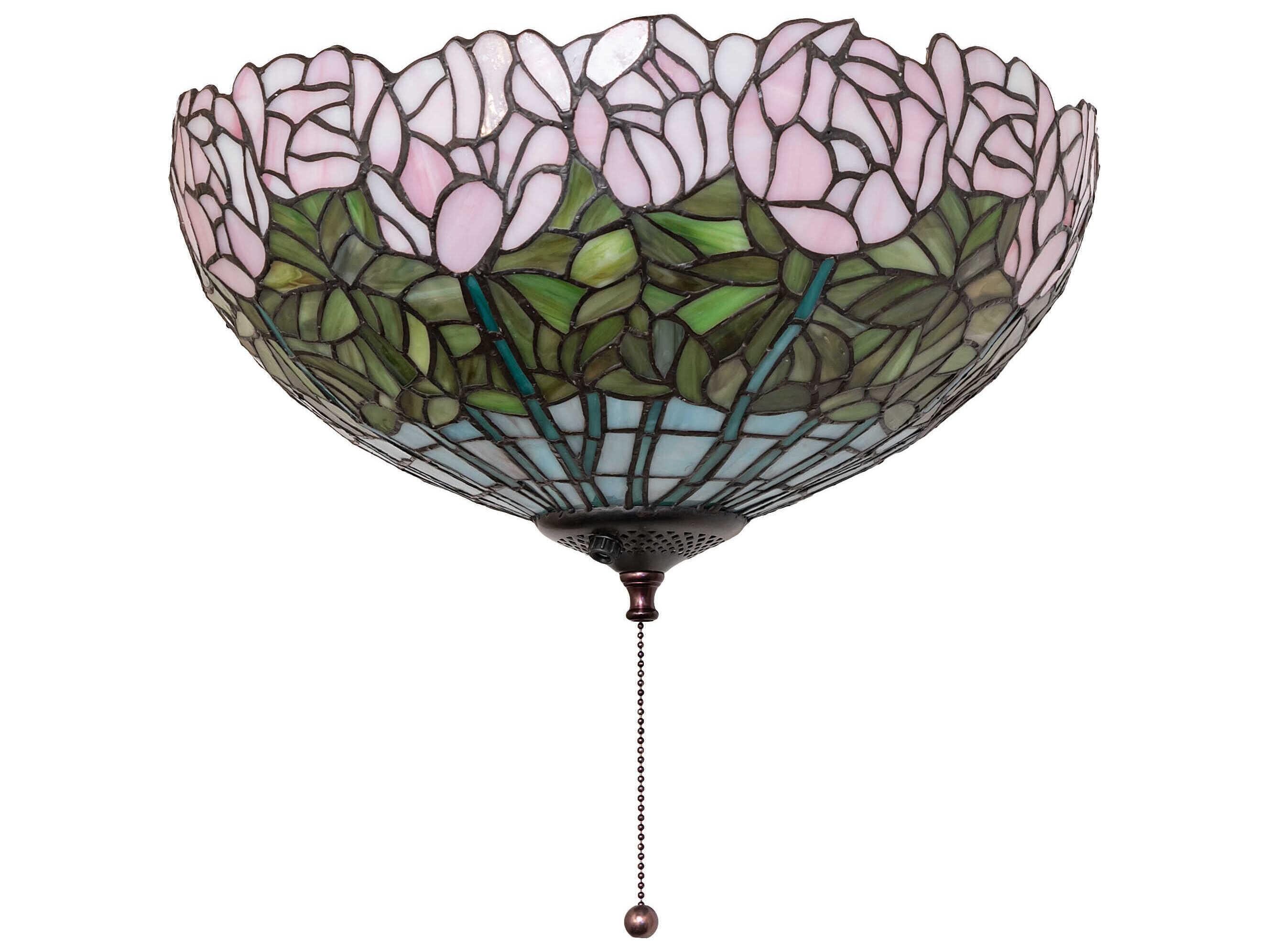 Meyda Tiffany Cabbage Rose 3 - Light Fan Kit