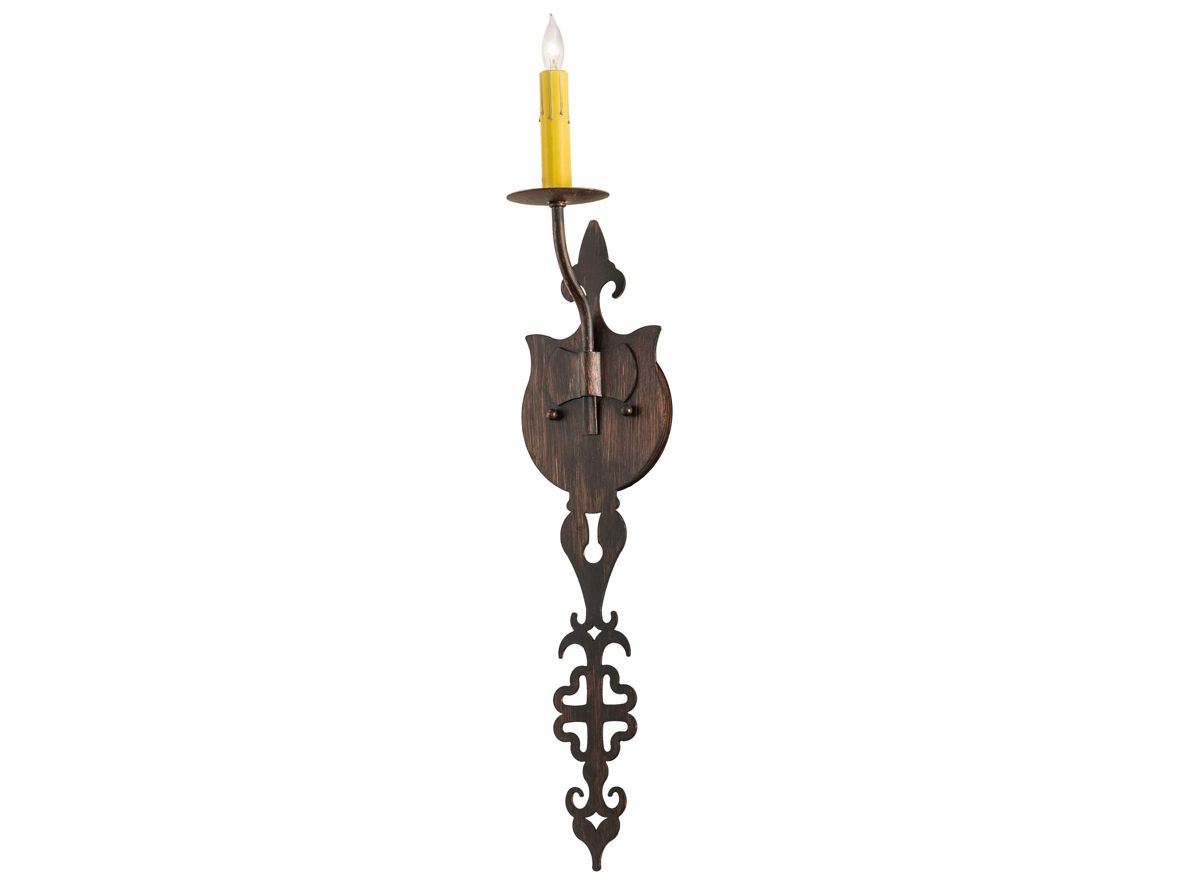Meyda Merano 1-Light Bronze Wall Sconce