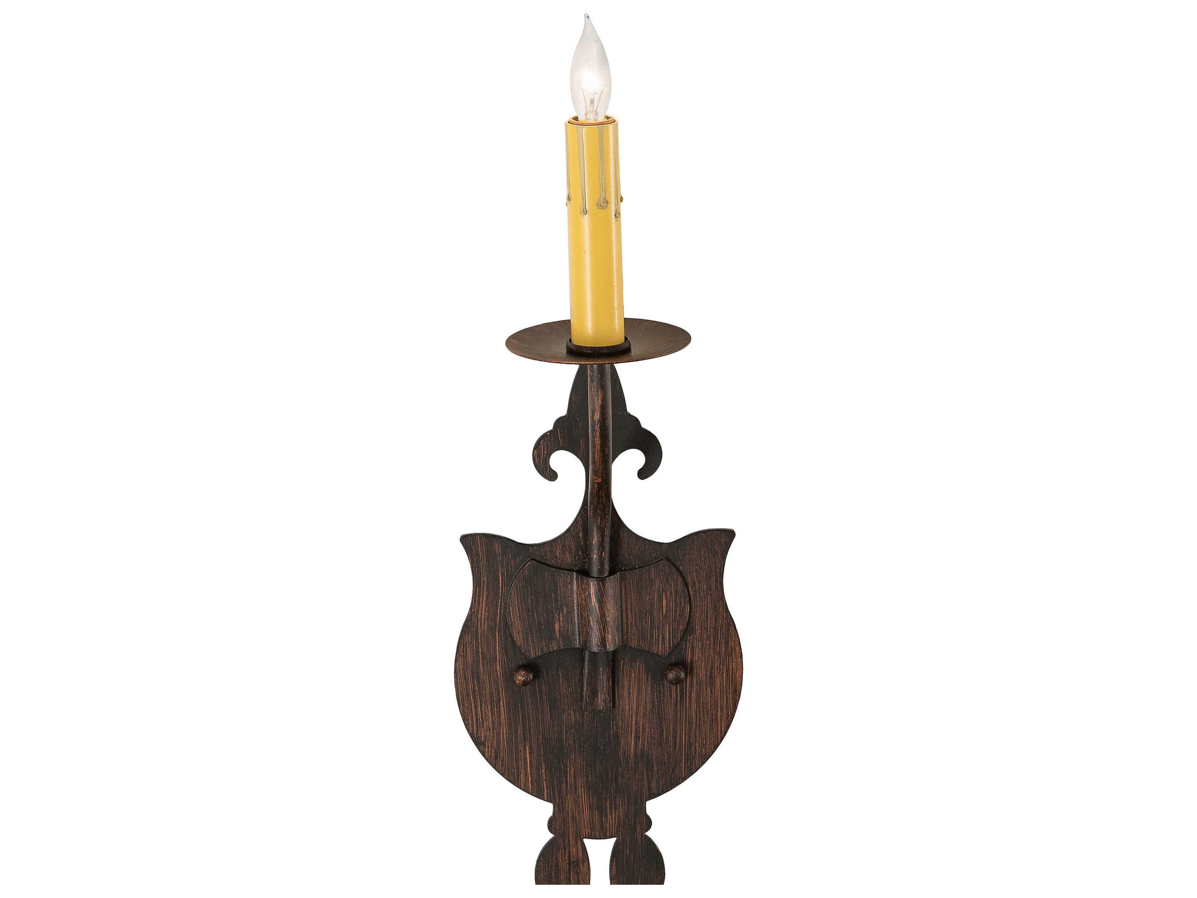 Meyda Merano 1-Light Bronze Wall Sconce