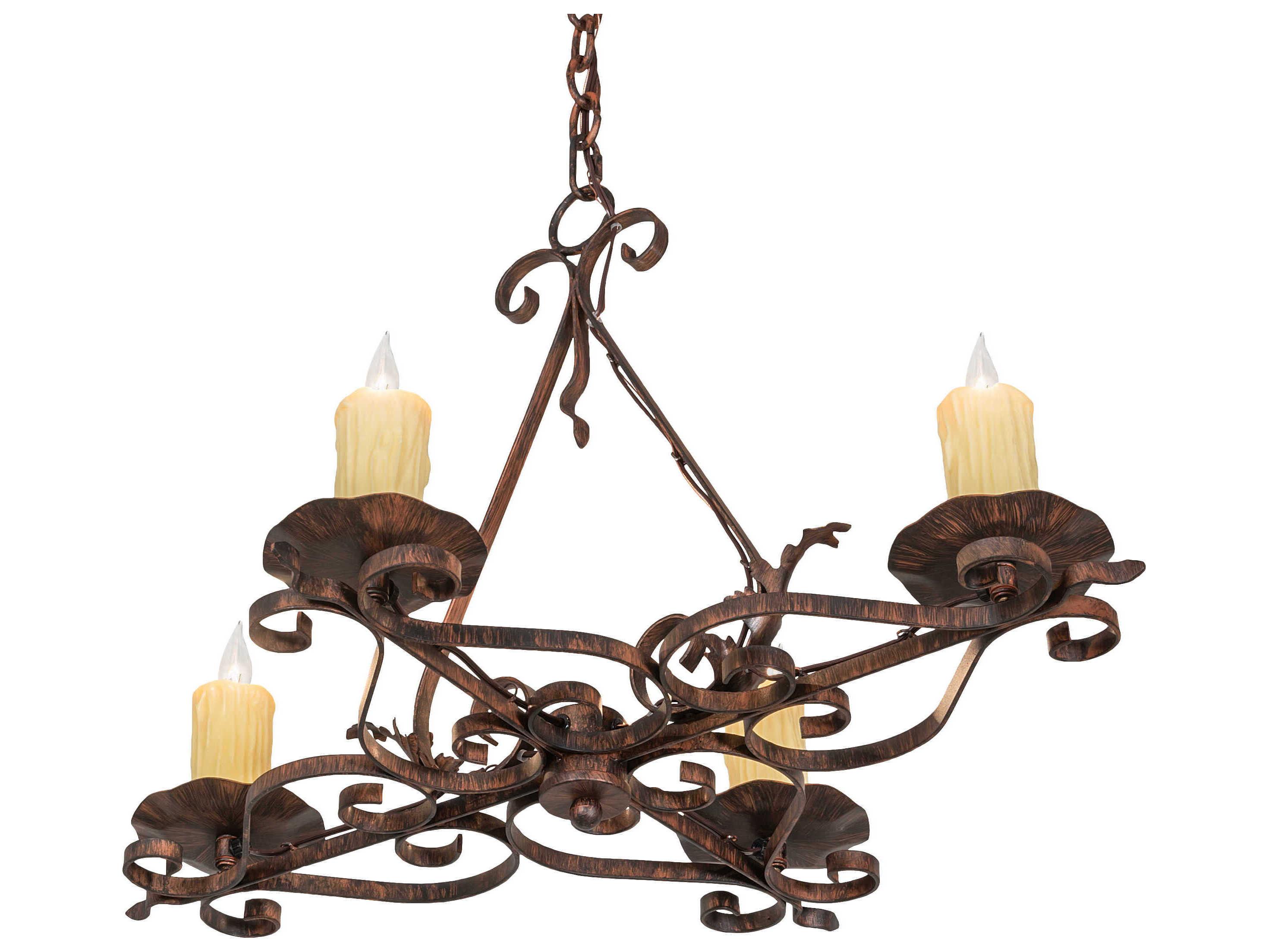Meyda Elianna Bronze Candelabra Chandelier