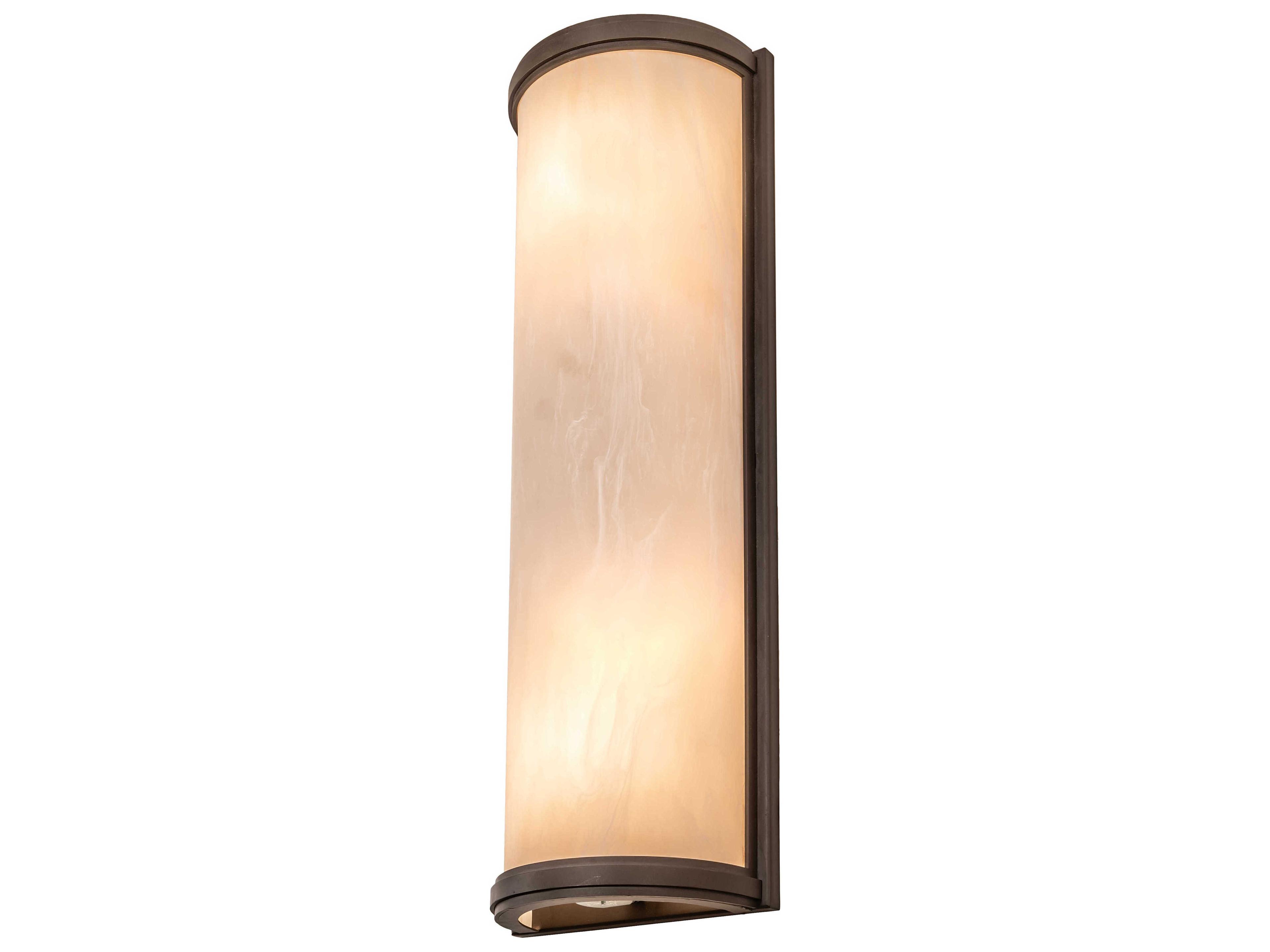 Meyda Cilindro 2-Light Oil Rubbed Bronze Glass Wall Sconce
