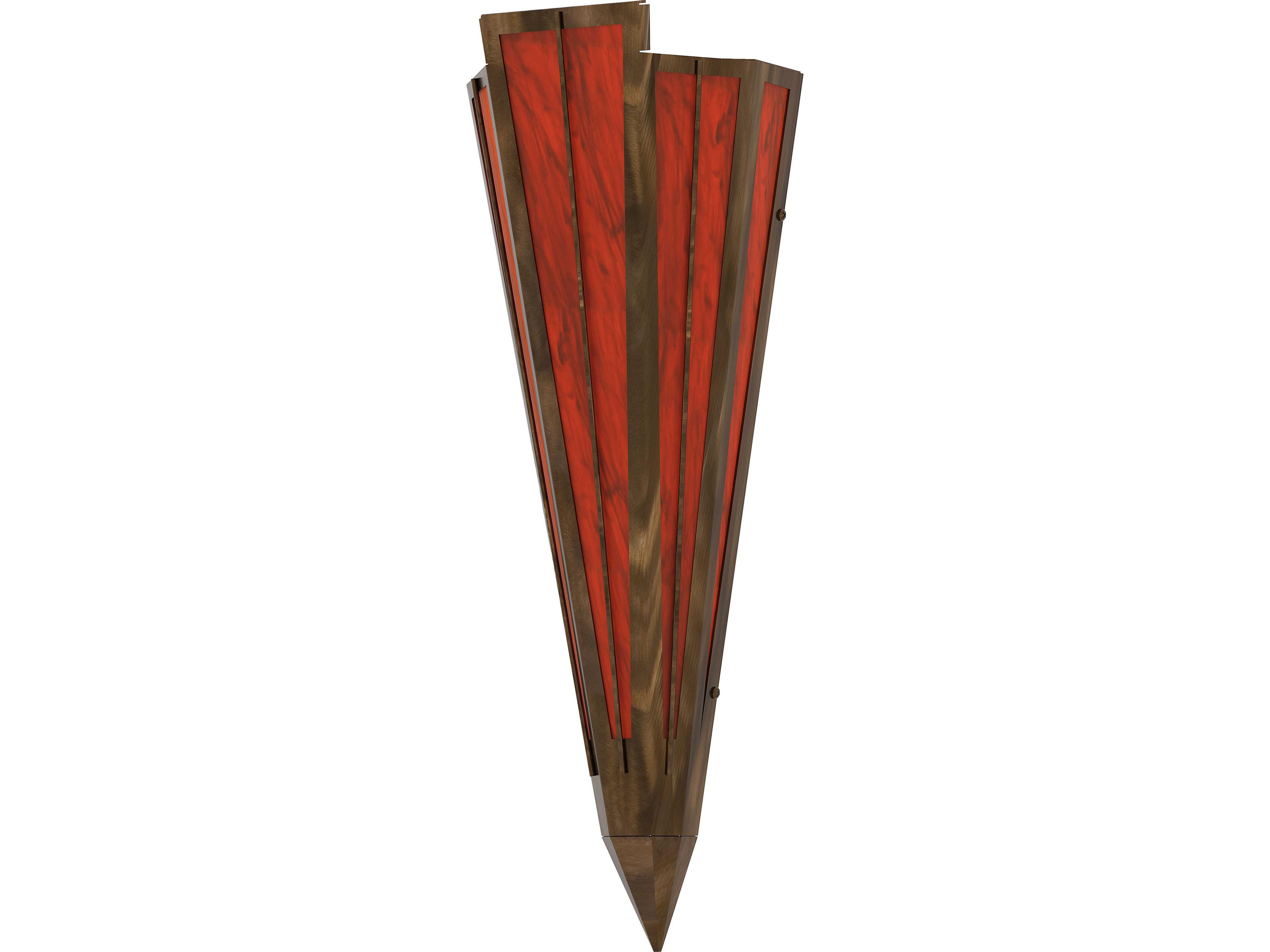 Meyda Brum 1-Light Maduro Idalight Red Wall Sconce