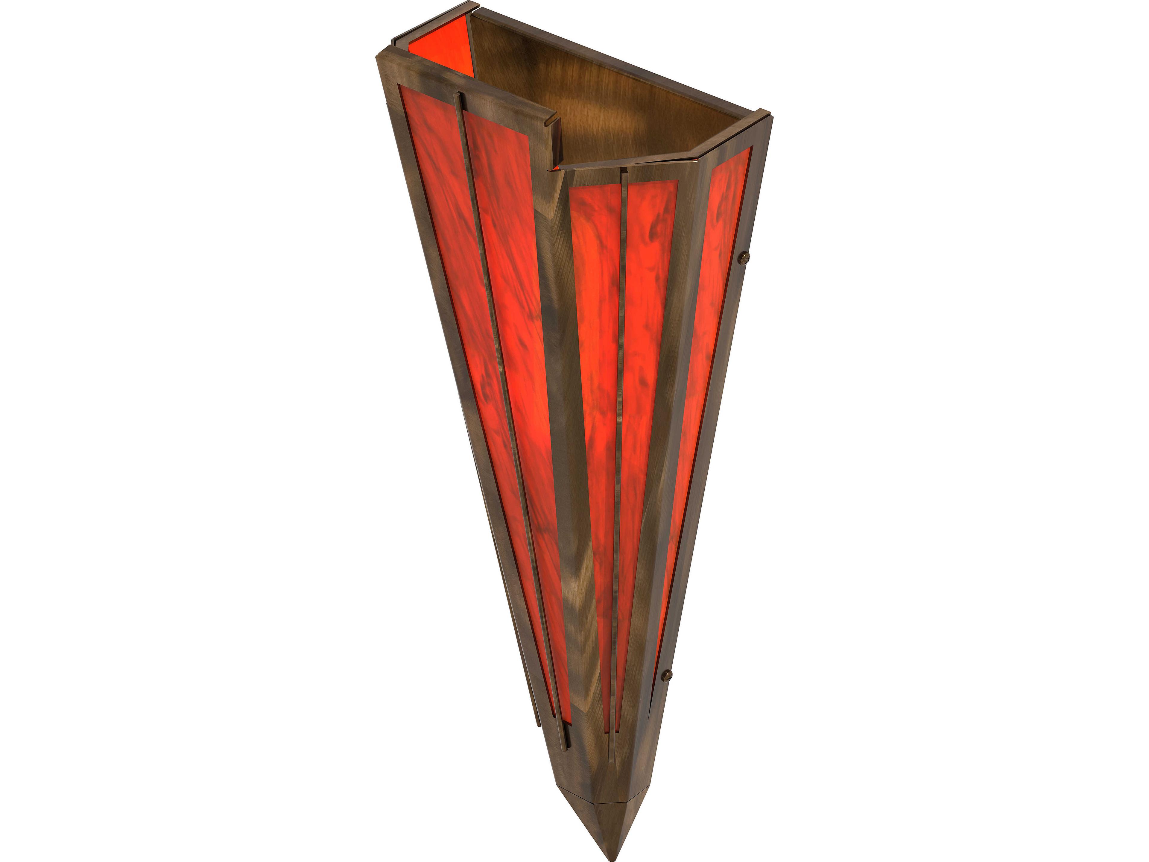Meyda Brum 1-Light Maduro Idalight Red Wall Sconce