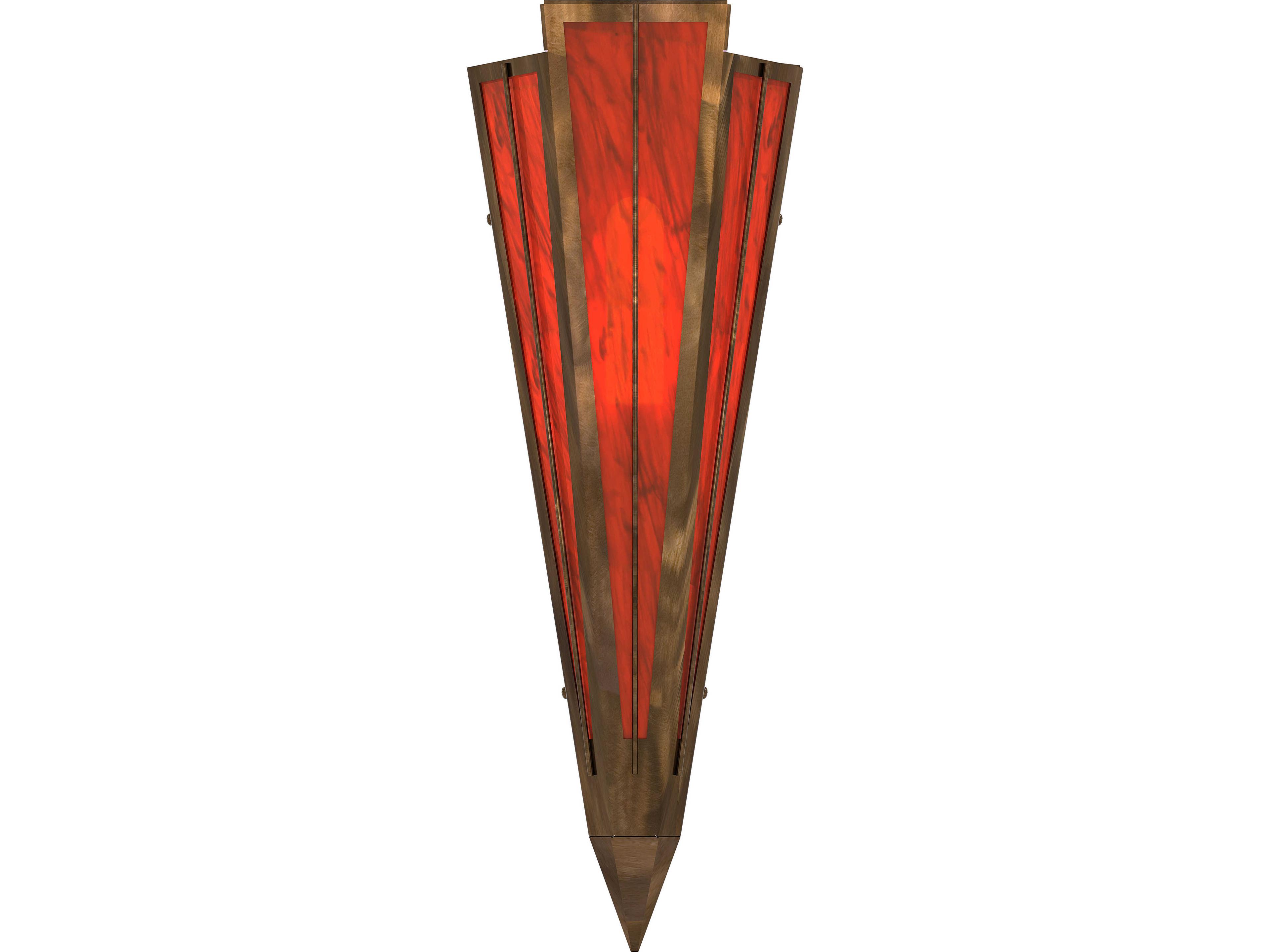 Meyda Brum 1-Light Maduro Idalight Red Wall Sconce