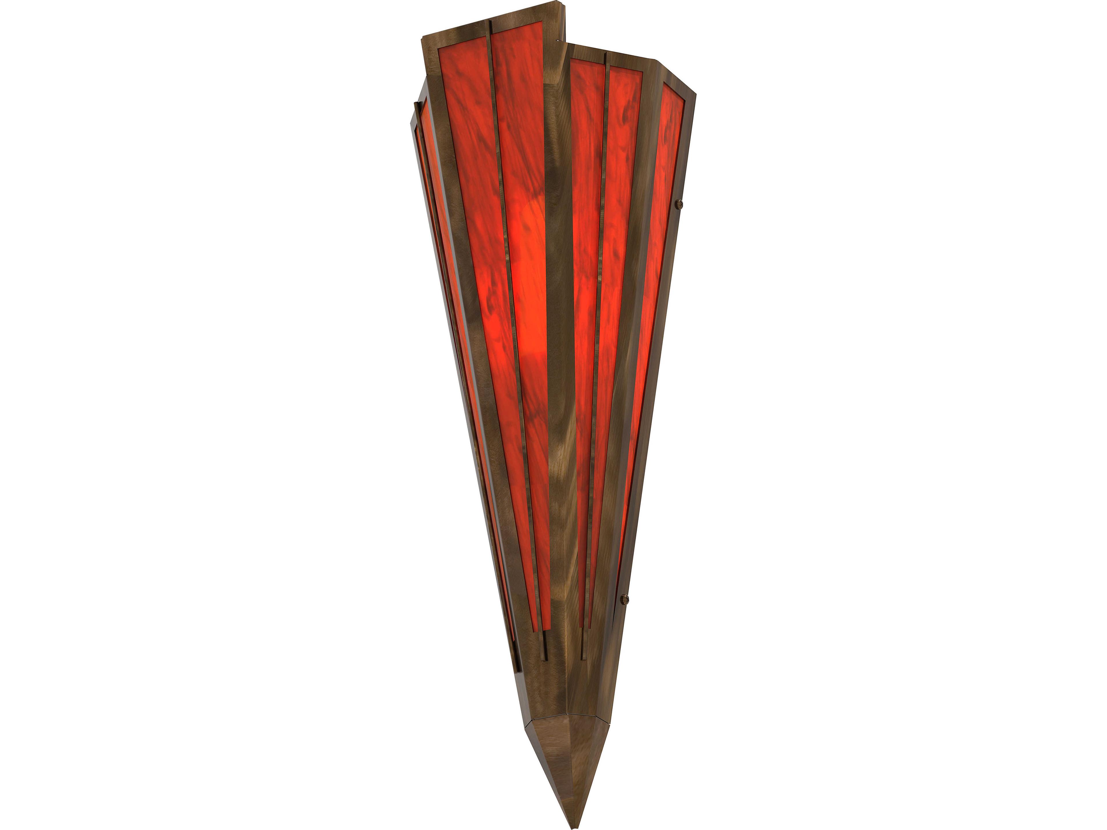 Meyda Brum 1-Light Maduro Idalight Red Wall Sconce