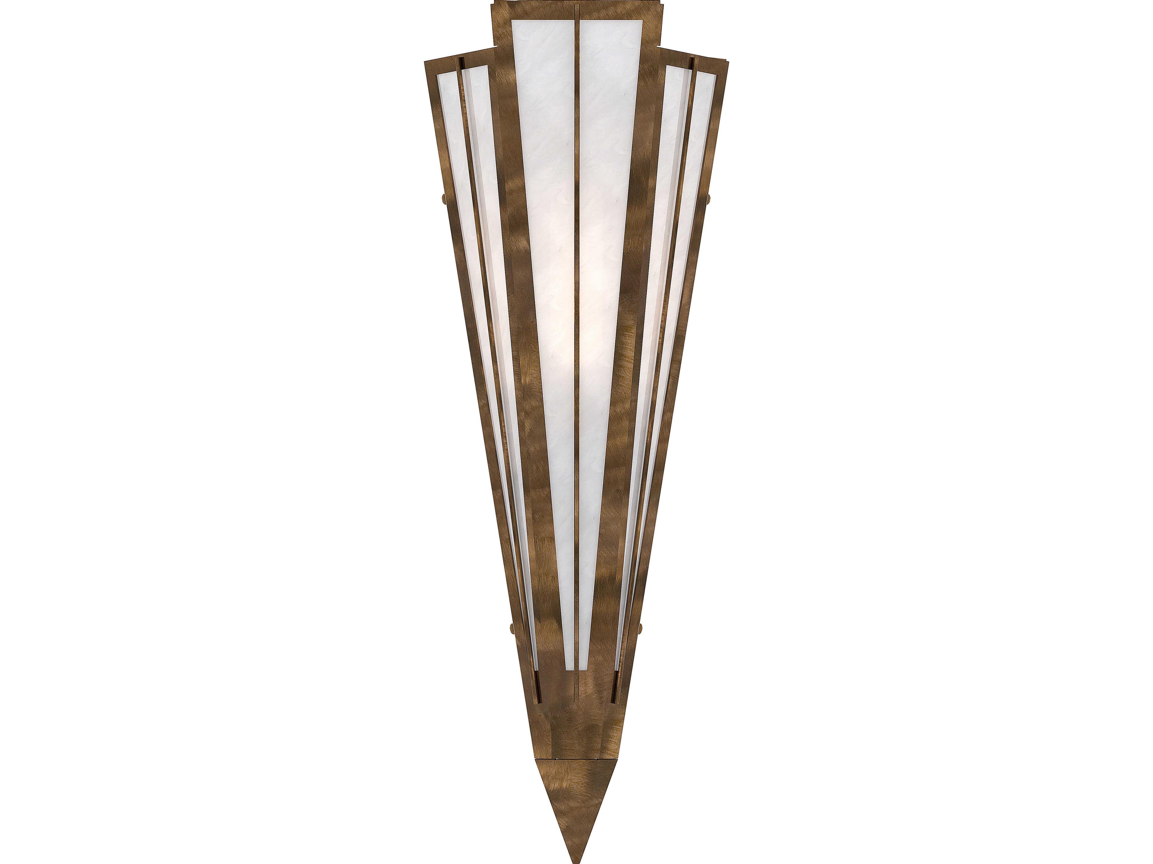 Meyda Brum 1-Light White Art Glass Wall Sconce