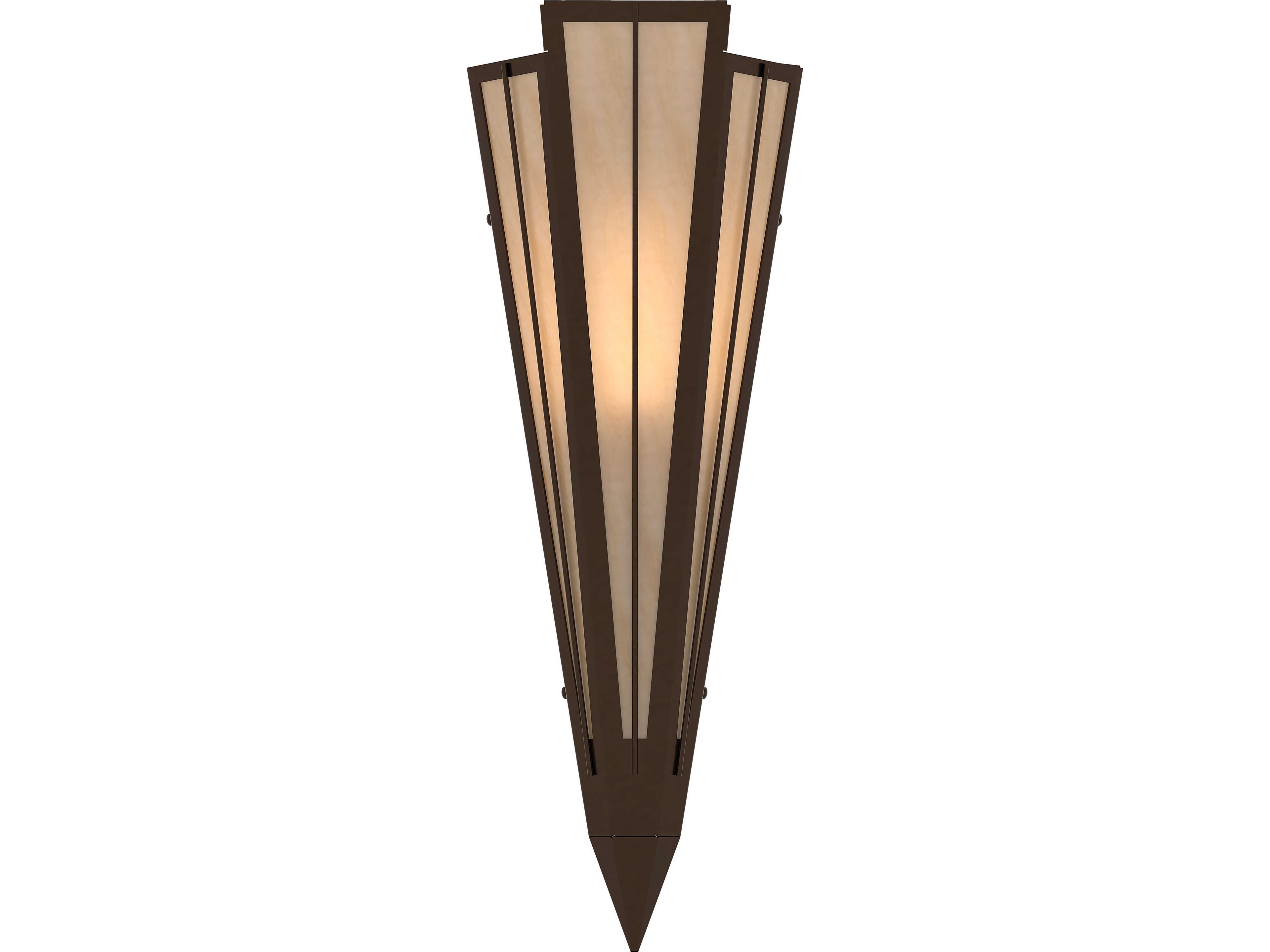 Meyda Brum 1-Light Beige Art Glass Off White Wall Sconce