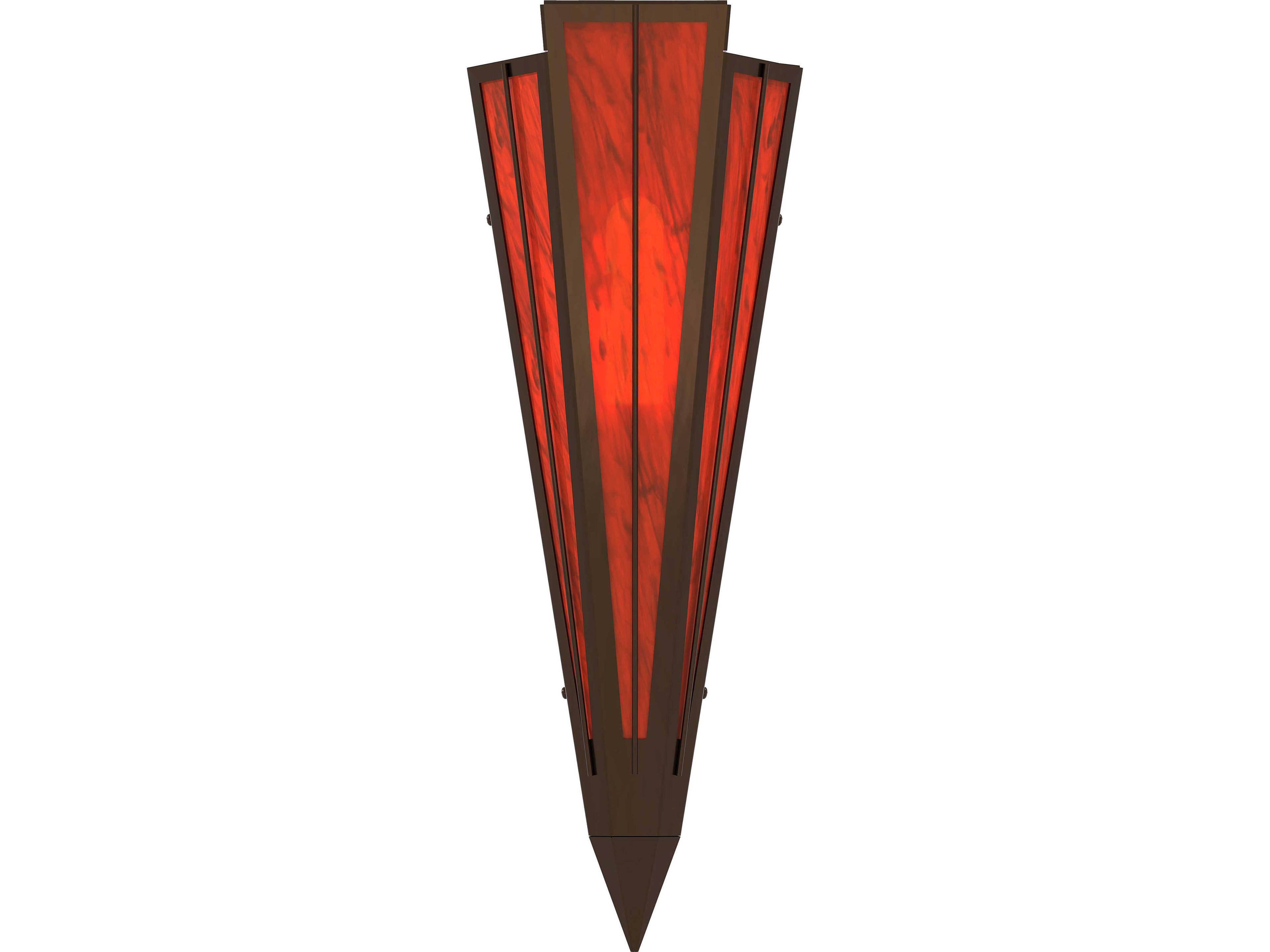 Meyda Brum 1-Light Maduro Idalight Red Wall Sconce