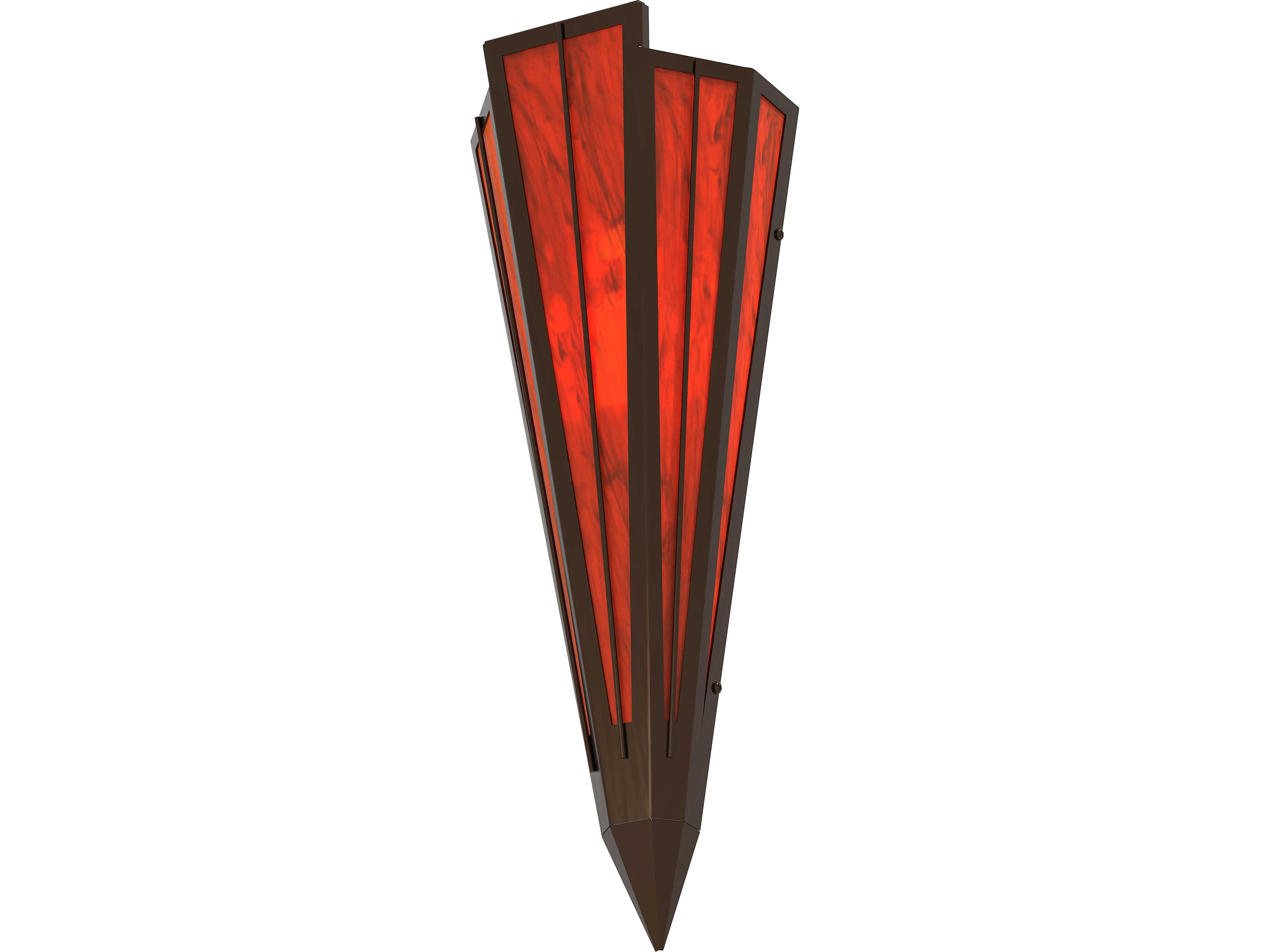Meyda Brum 1-Light Maduro Idalight Red Wall Sconce