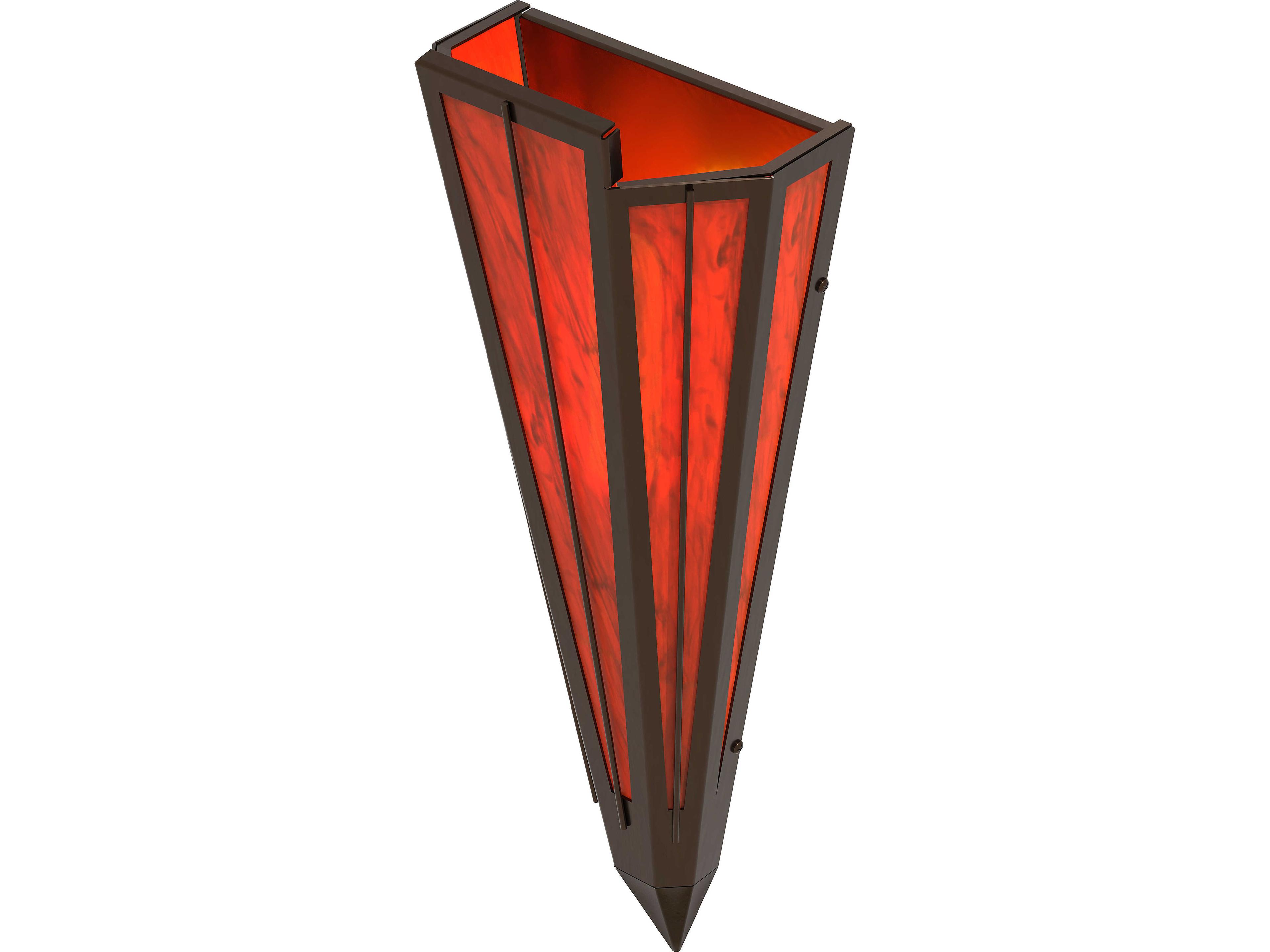 Meyda Brum 1-Light Maduro Idalight Red Wall Sconce