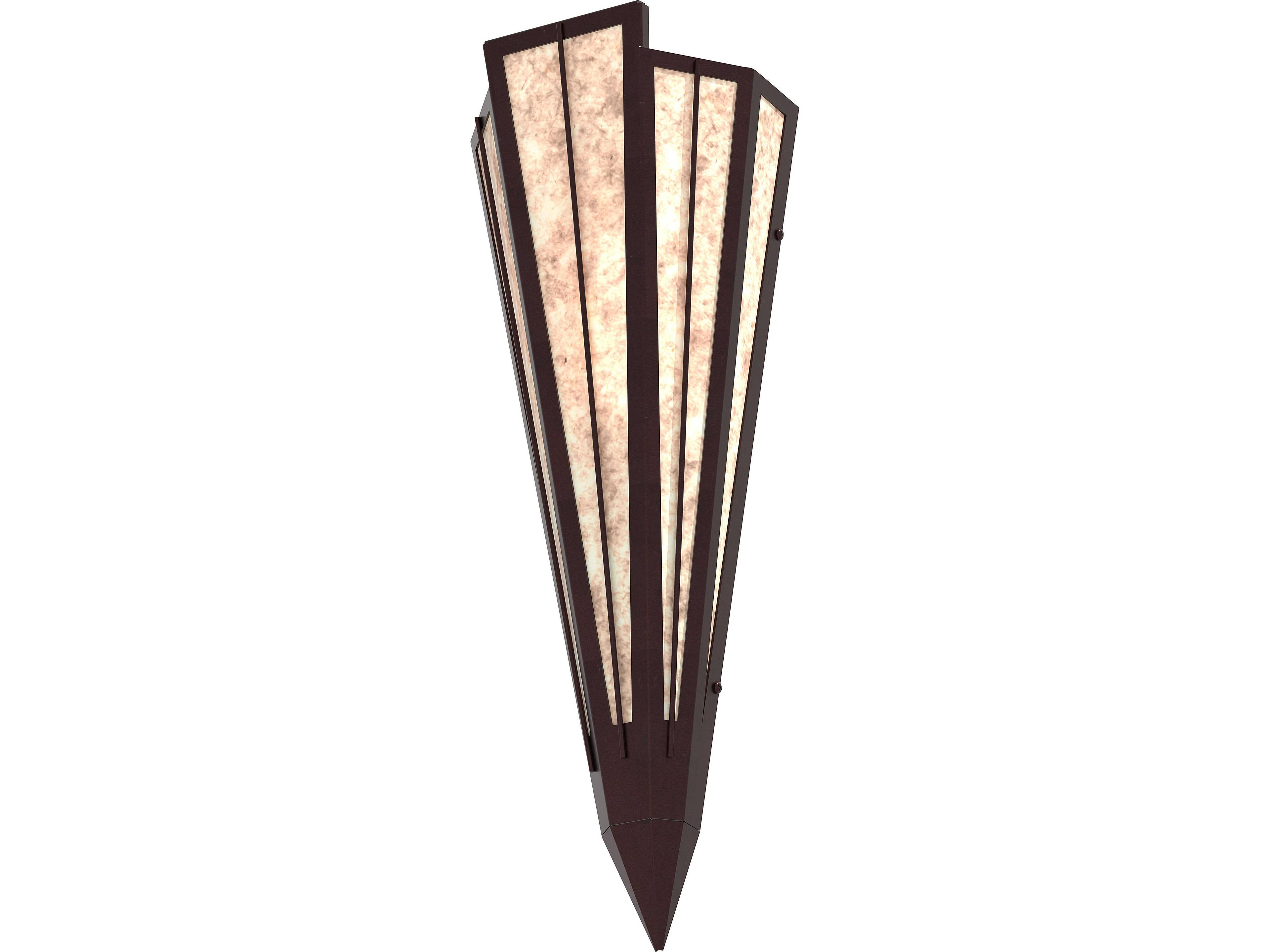 Meyda Brum 1-Light Silver Mica Wall Sconce