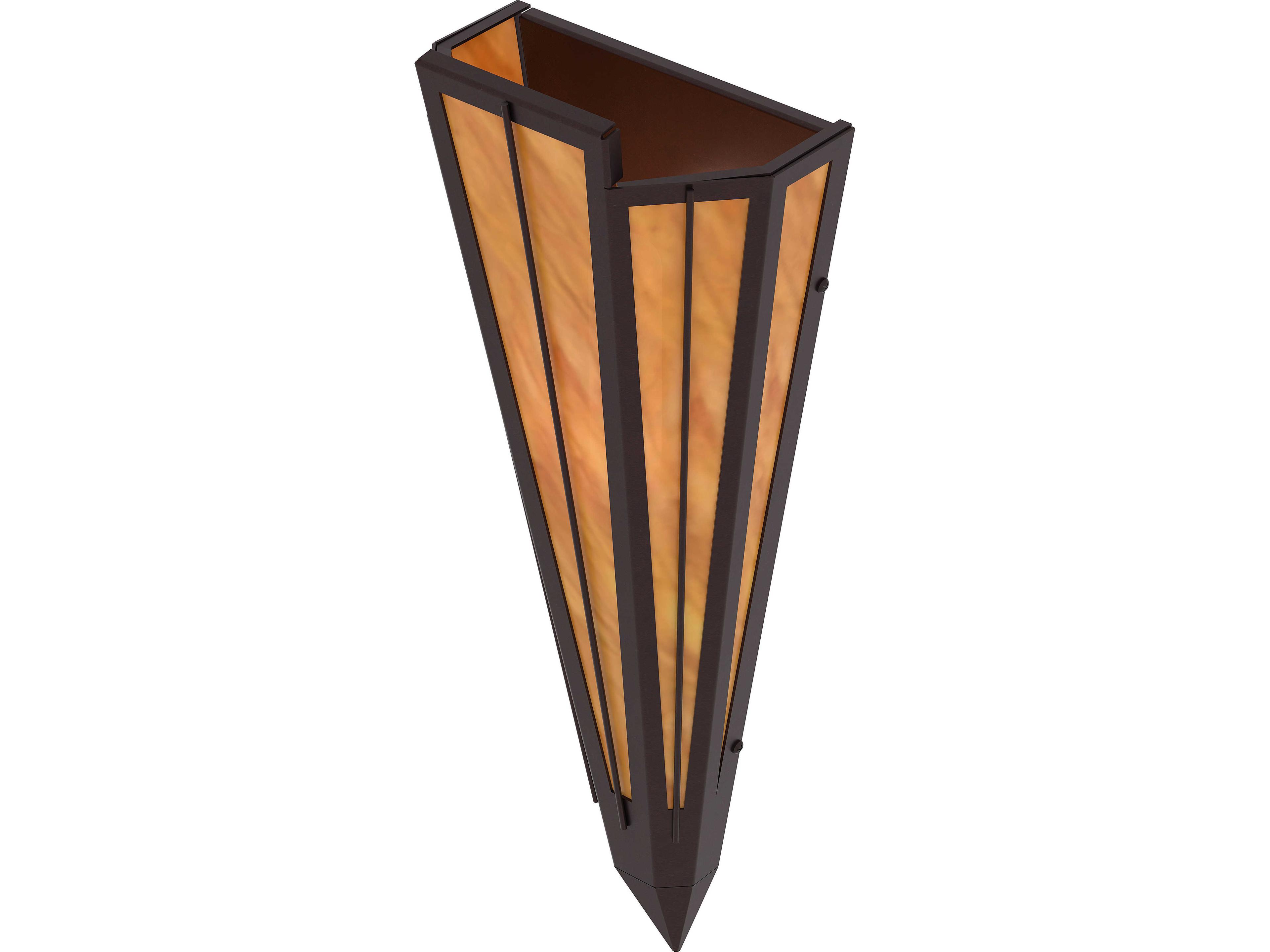 Meyda Brum 1-Light Ambra Siena Idalight Orange Wall Sconce