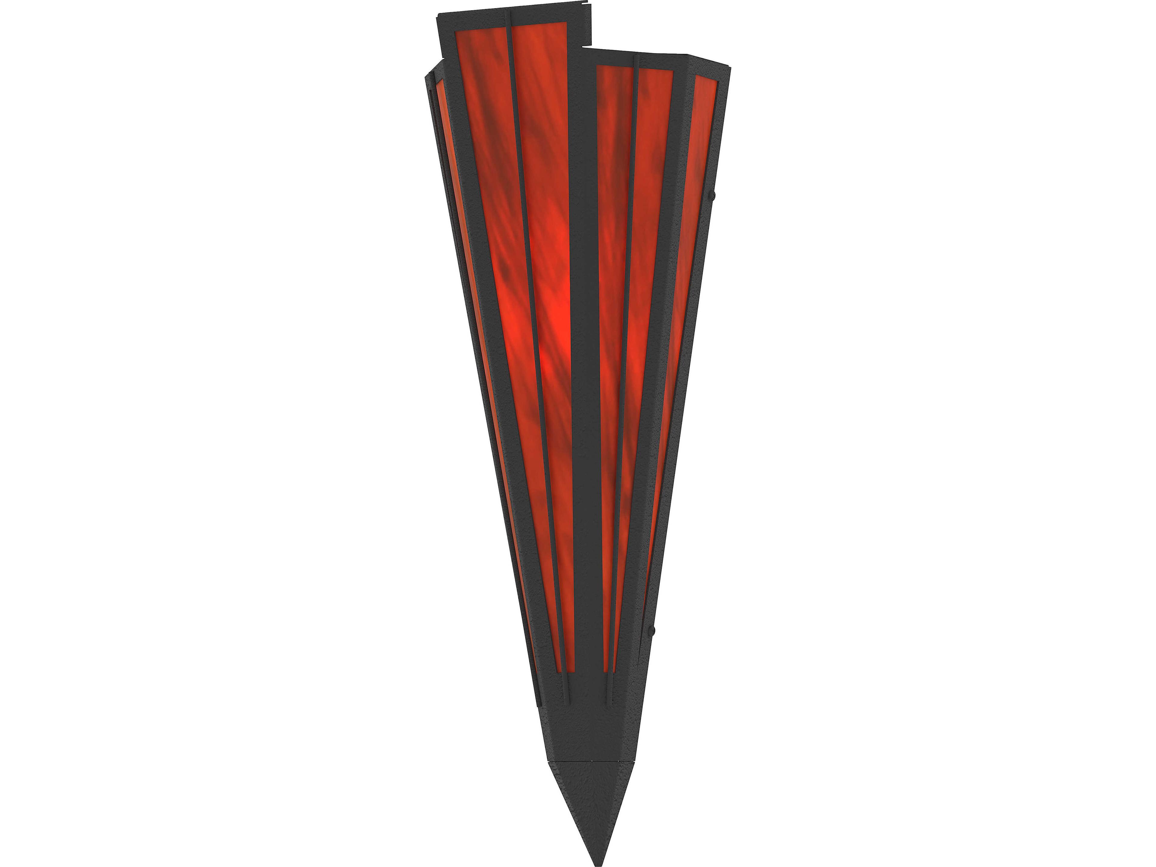 Meyda Brum 1-Light Maduro Idalight Red Wall Sconce