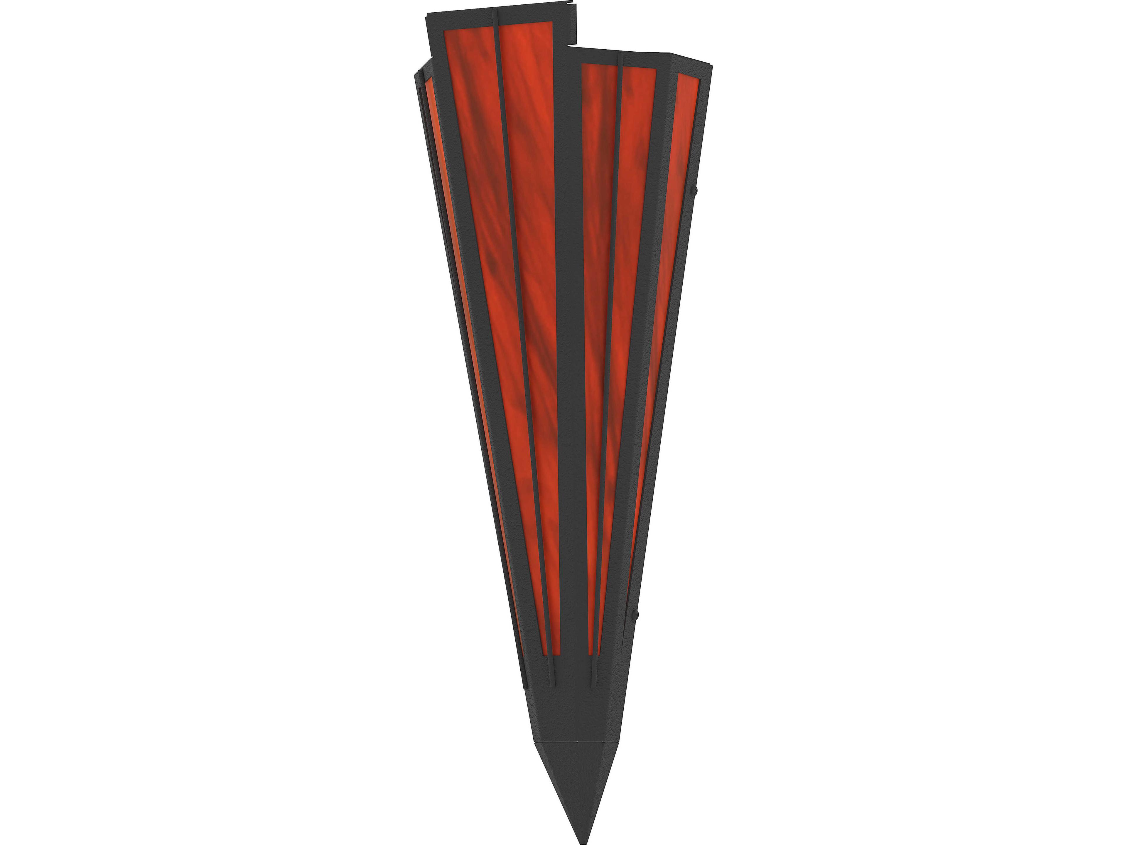 Meyda Brum 1-Light Maduro Idalight Red Wall Sconce