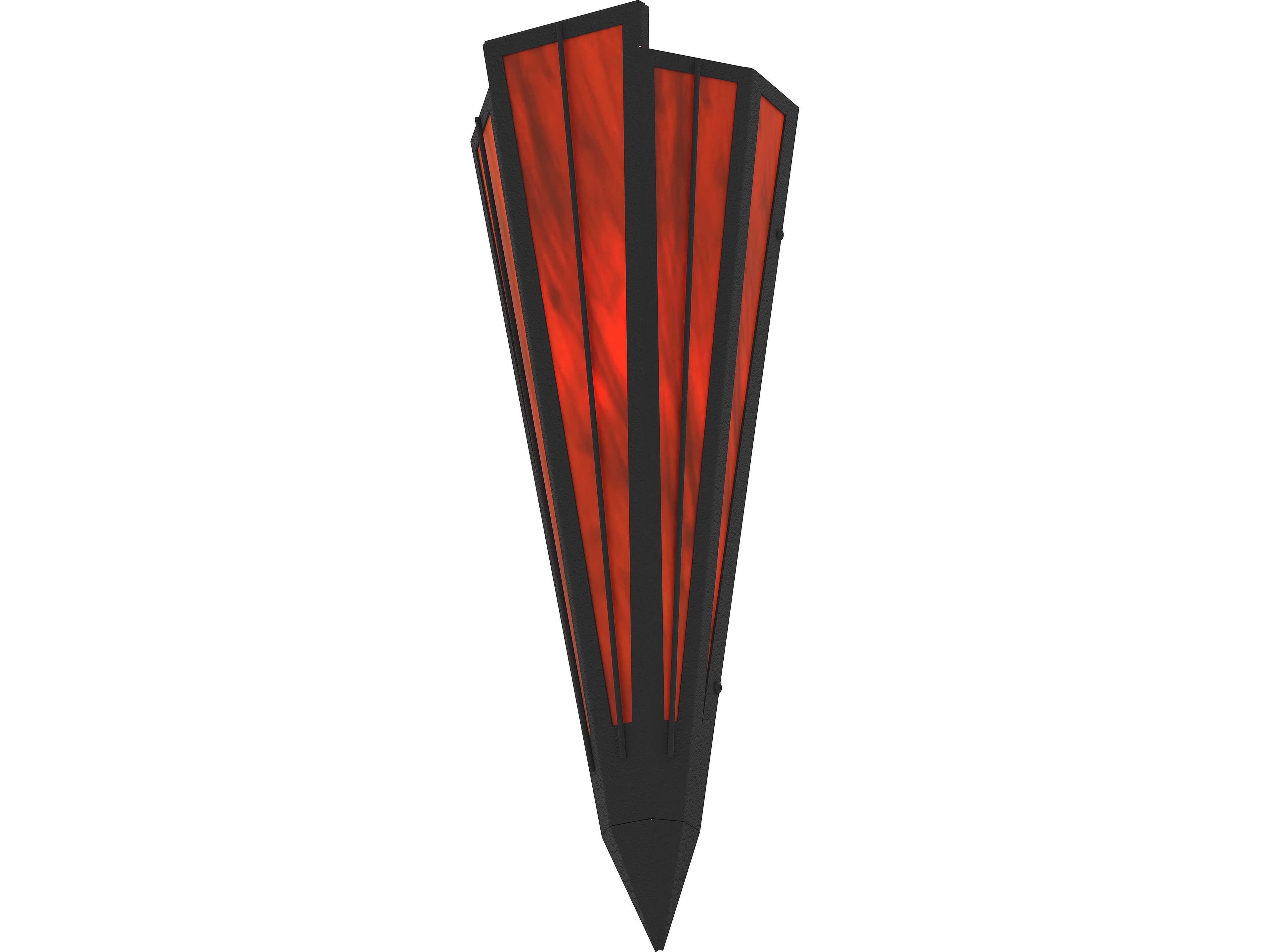 Meyda Brum 1-Light Maduro Idalight Red Wall Sconce