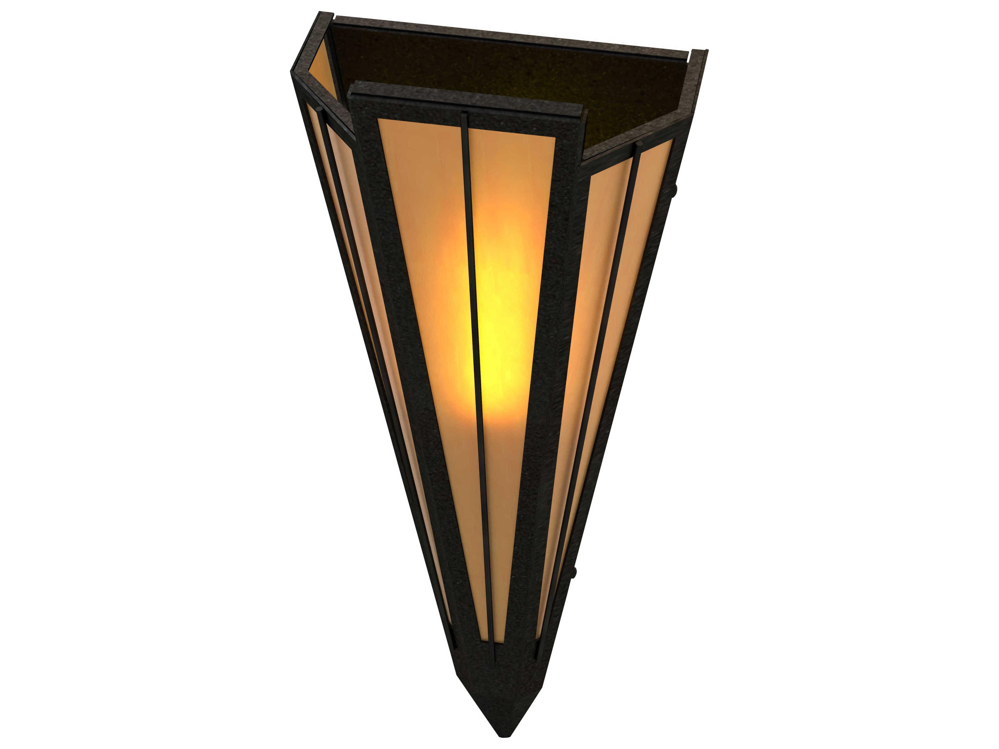 Meyda Brum 1-Light Textured Black Wall Sconce