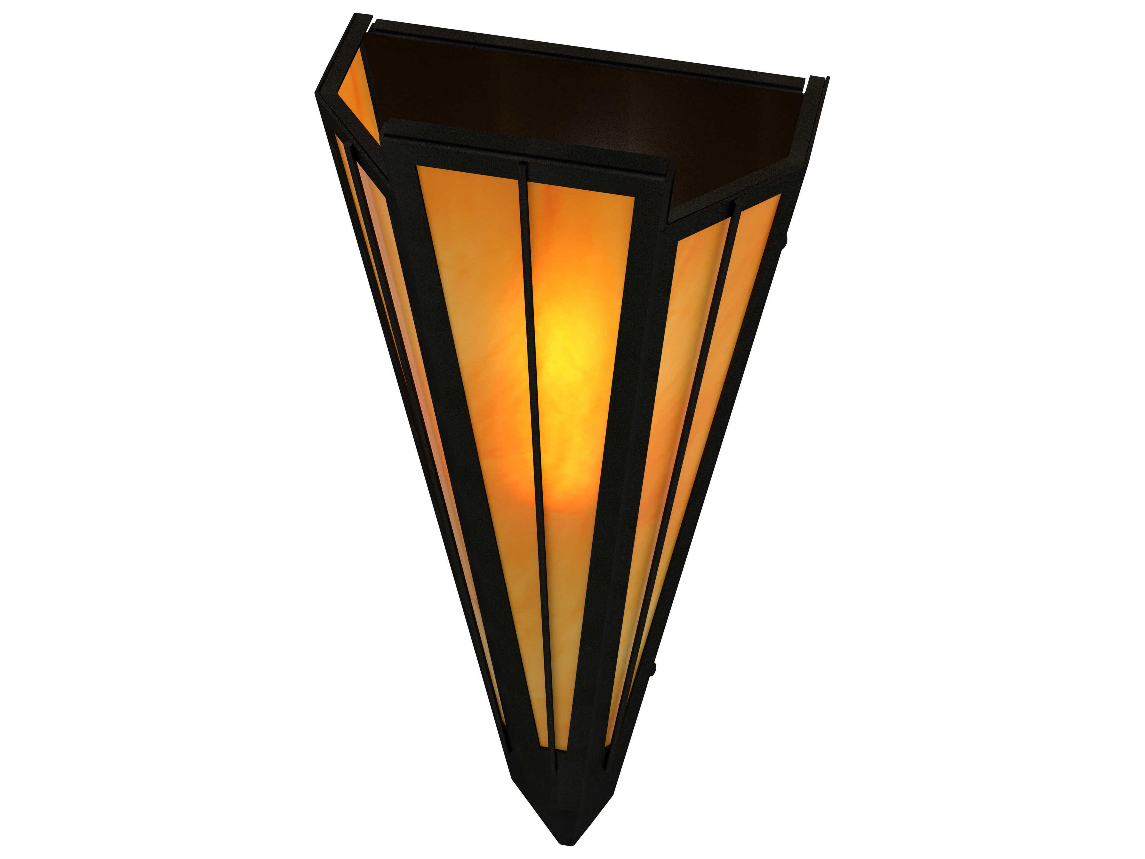 Meyda Brum 2-Light Textured Black Wall Sconce