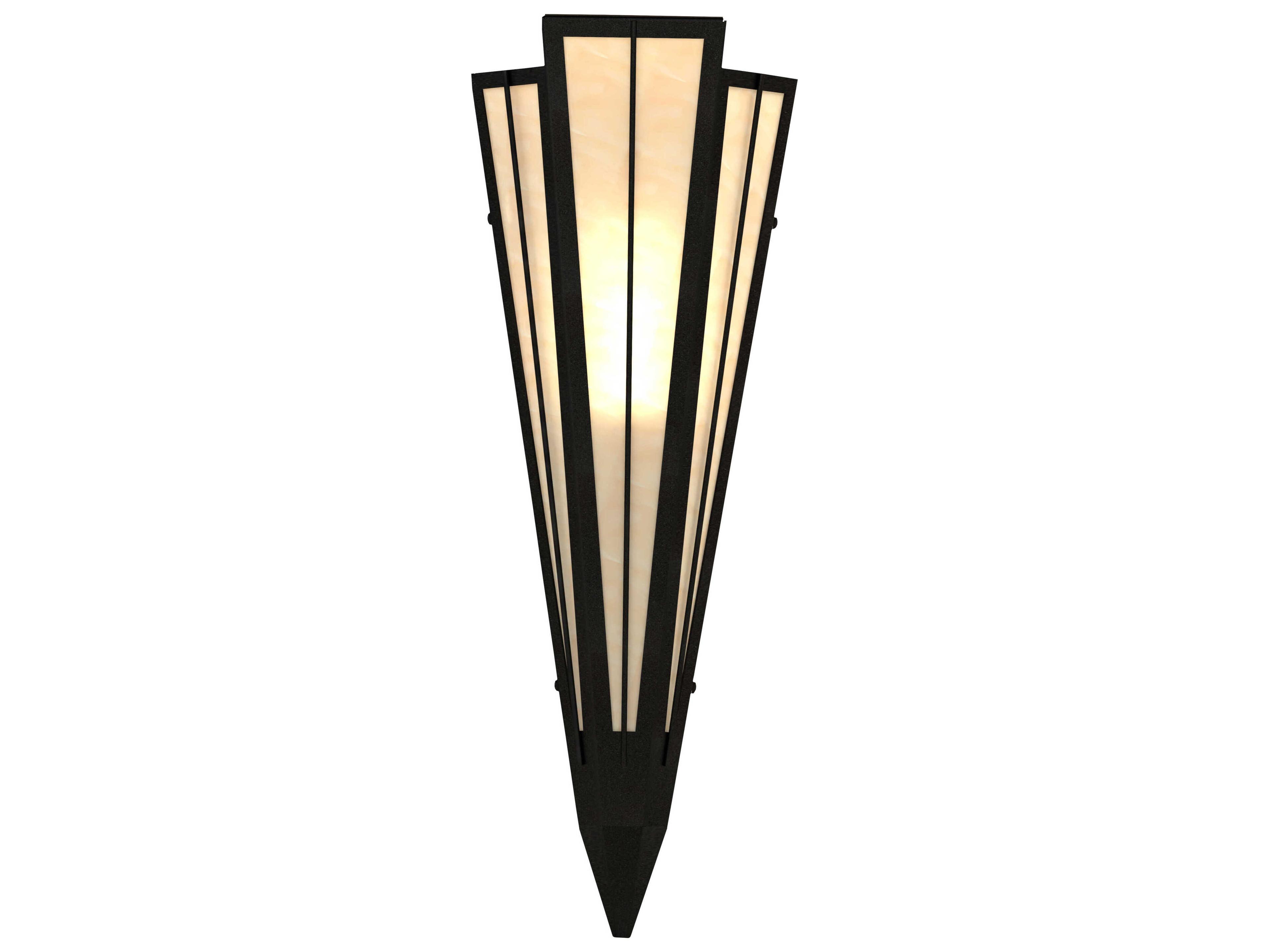 Meyda Brum 1-Light Textured Black Wall Sconce