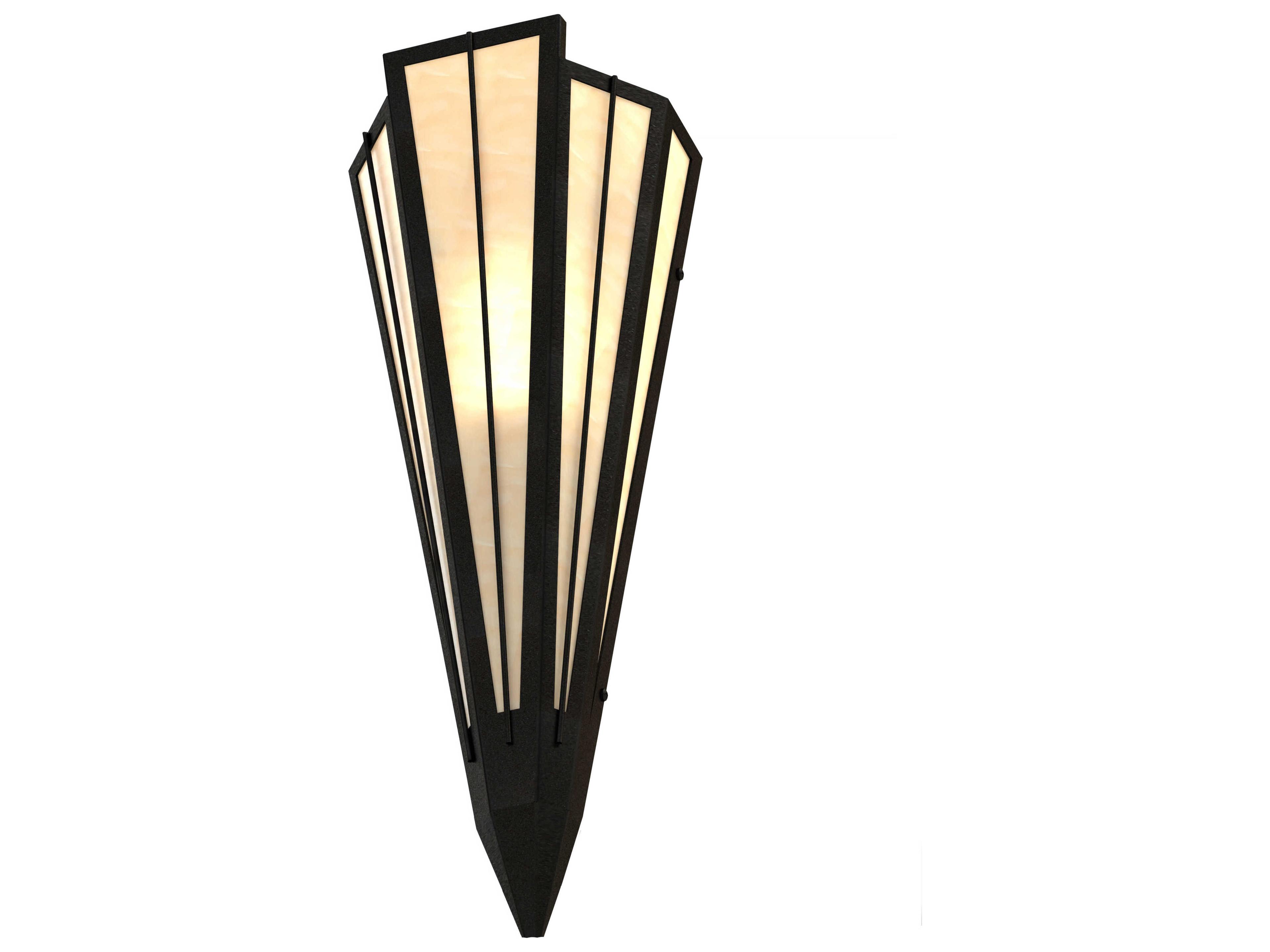 Meyda Brum 1-Light Textured Black Wall Sconce