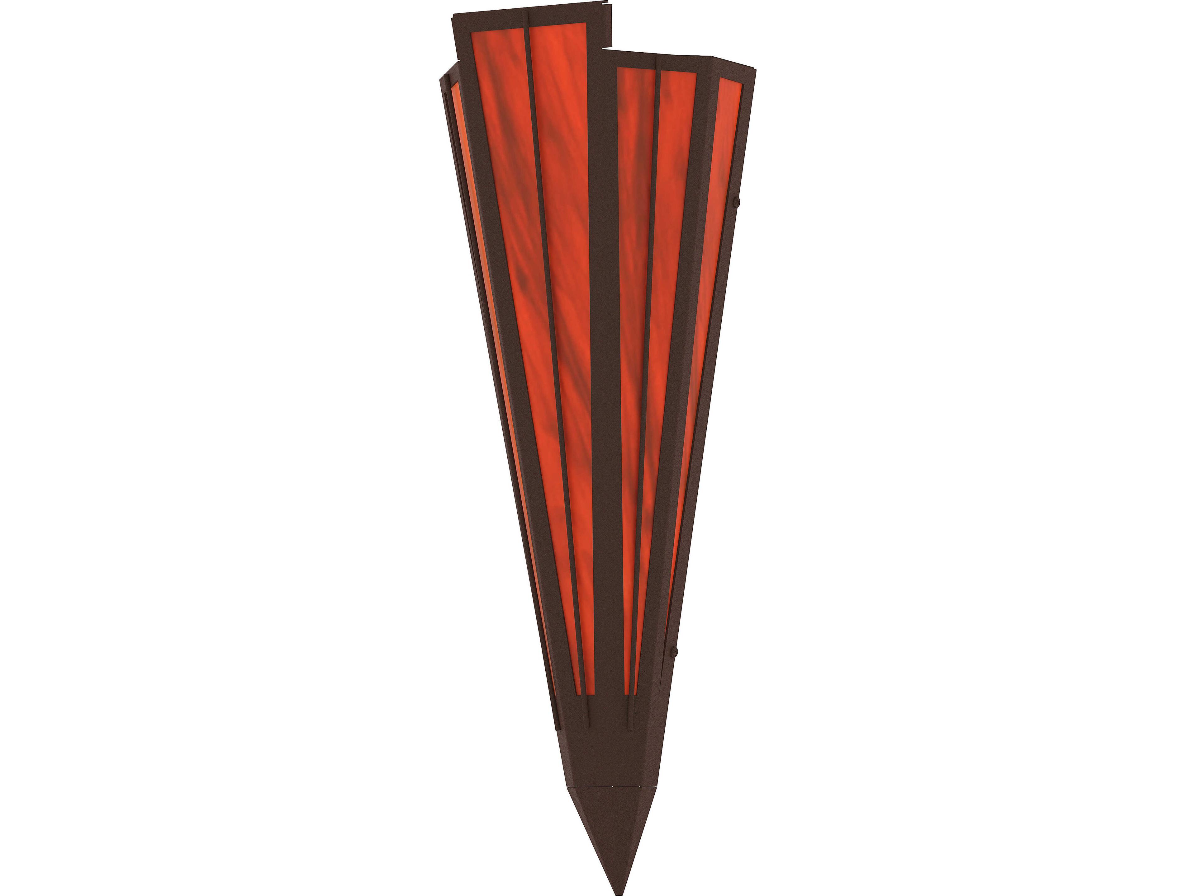 Meyda Brum 1-Light Maduro Idalight Red Wall Sconce