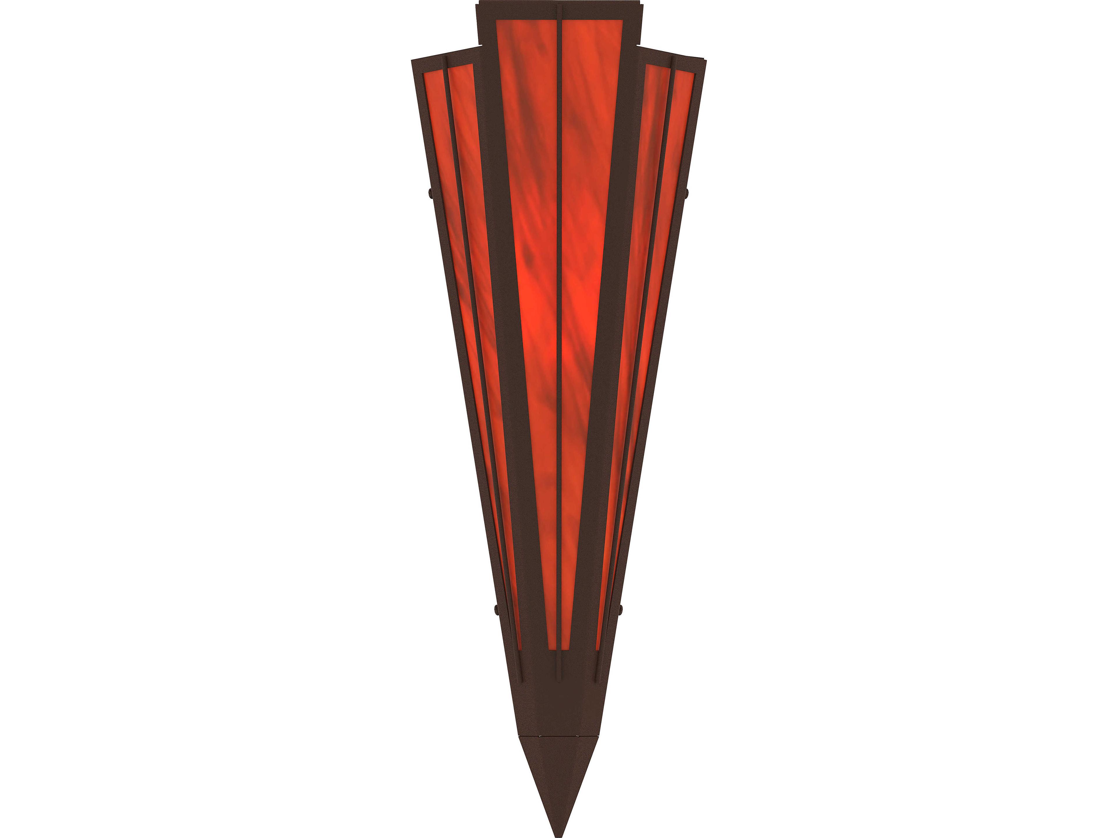 Meyda Brum 1-Light Maduro Idalight Red Wall Sconce